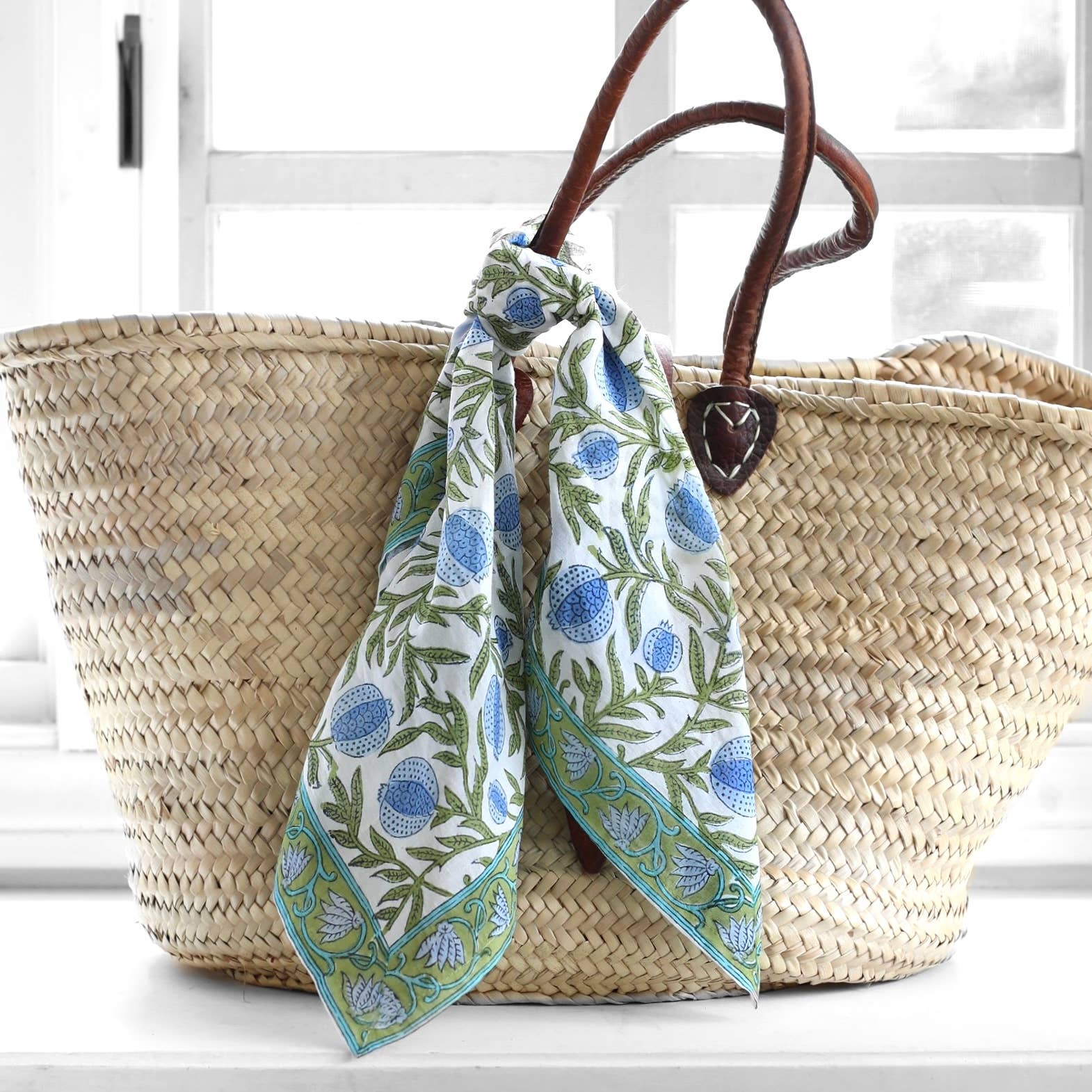 Pacific & Rose Textiles - Bandana Pomegranate Blue - Image 3