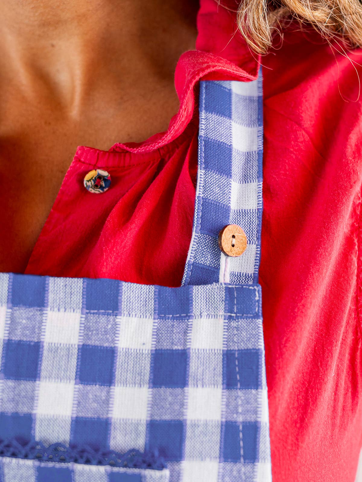 Sailor Check Chef Apron - Image 3