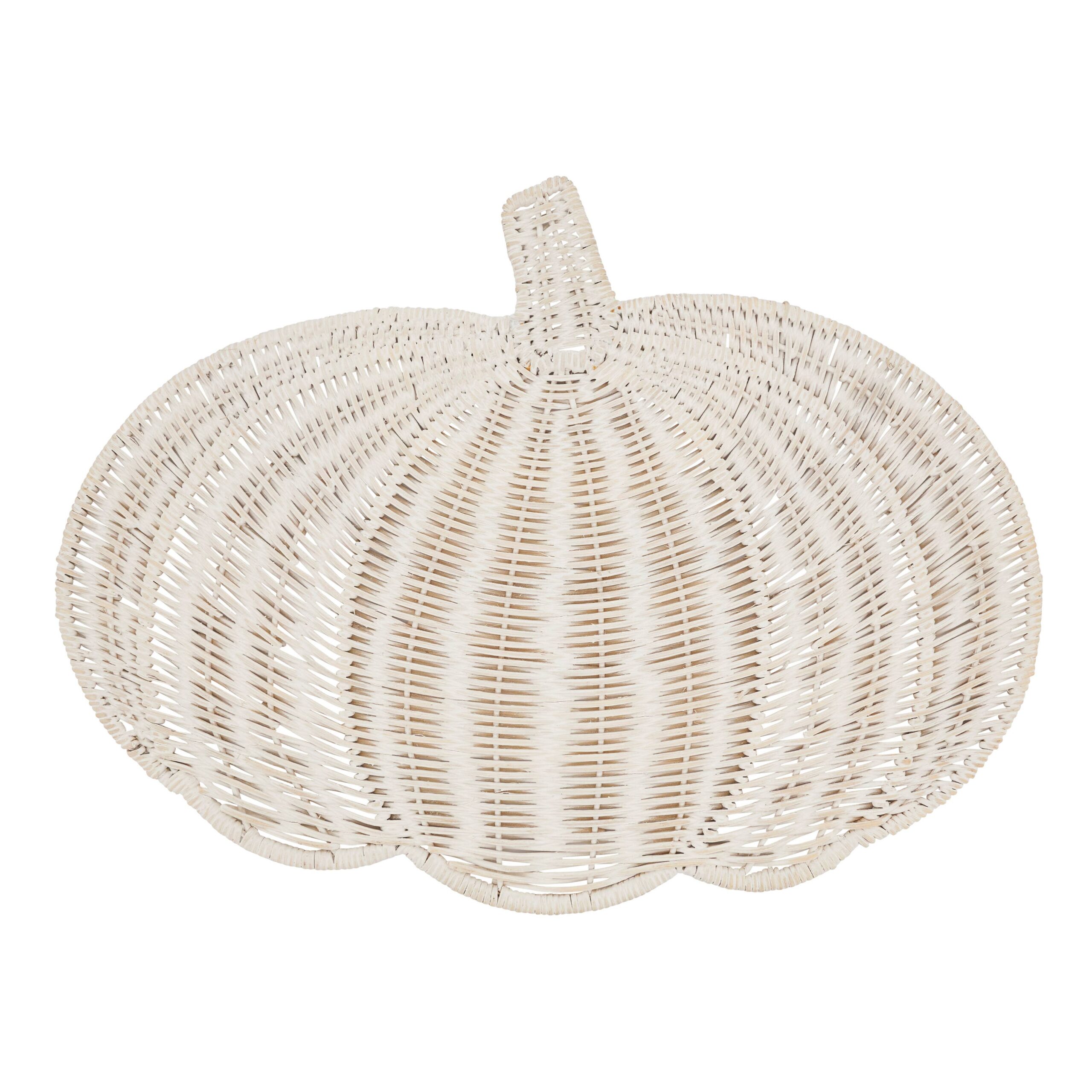 Fall Harvest Rattan Pumpkin Placemat: Brown, 13"x17" - Image 16