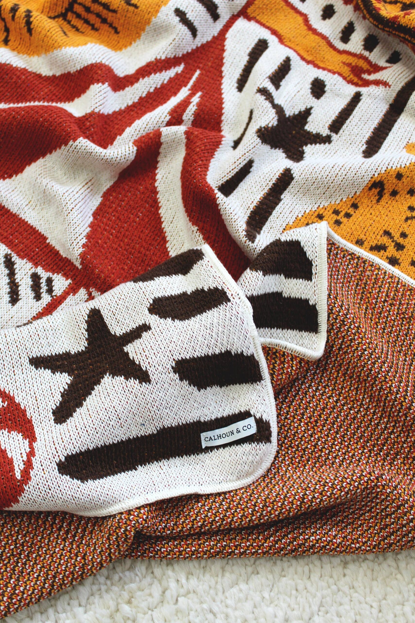 Calhoun & Co. - Life's A Circus Knit Blanket - Image 4