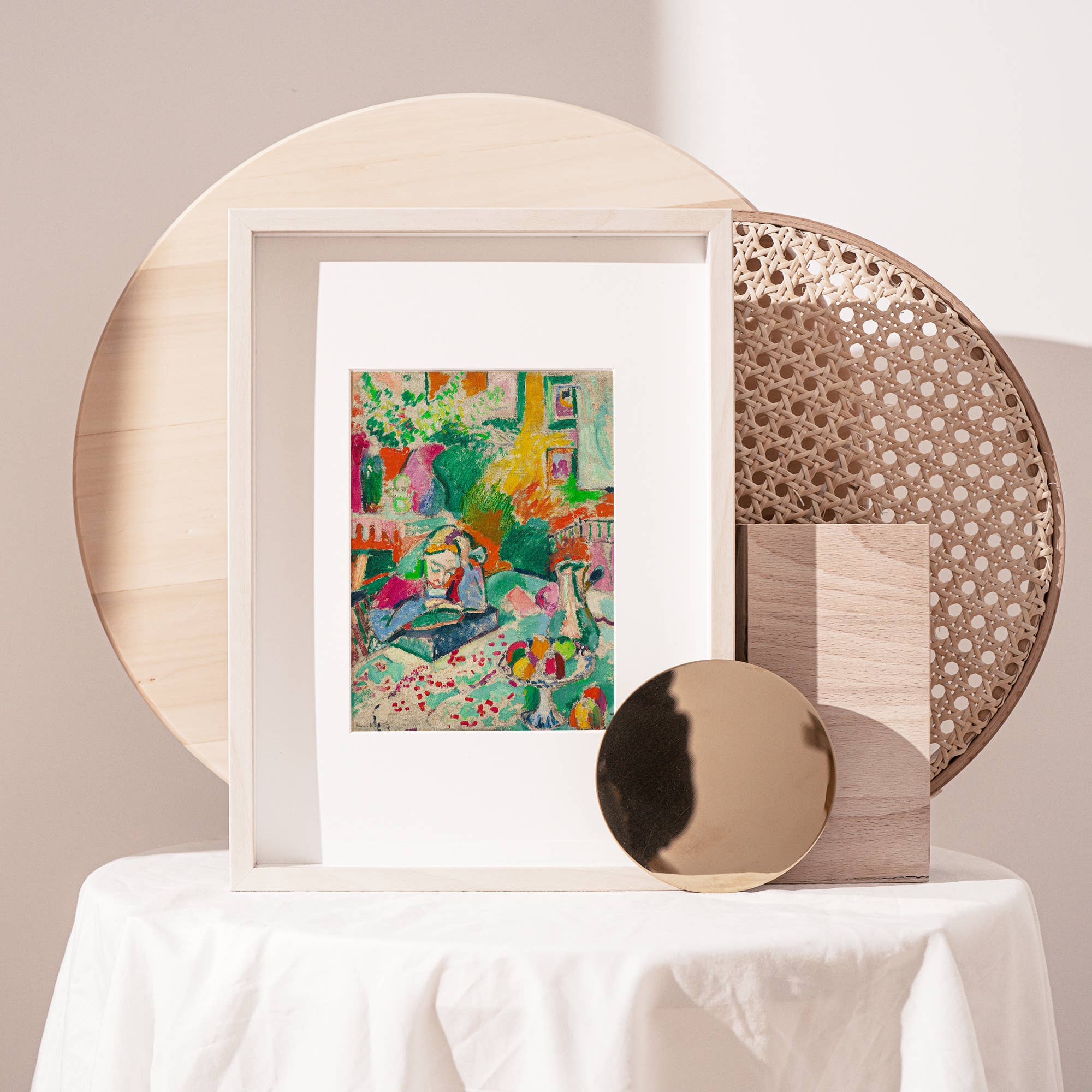 Sugar & Canvas - Matisse Interior with a Young Girl Reading Art Print M140 - Image 7