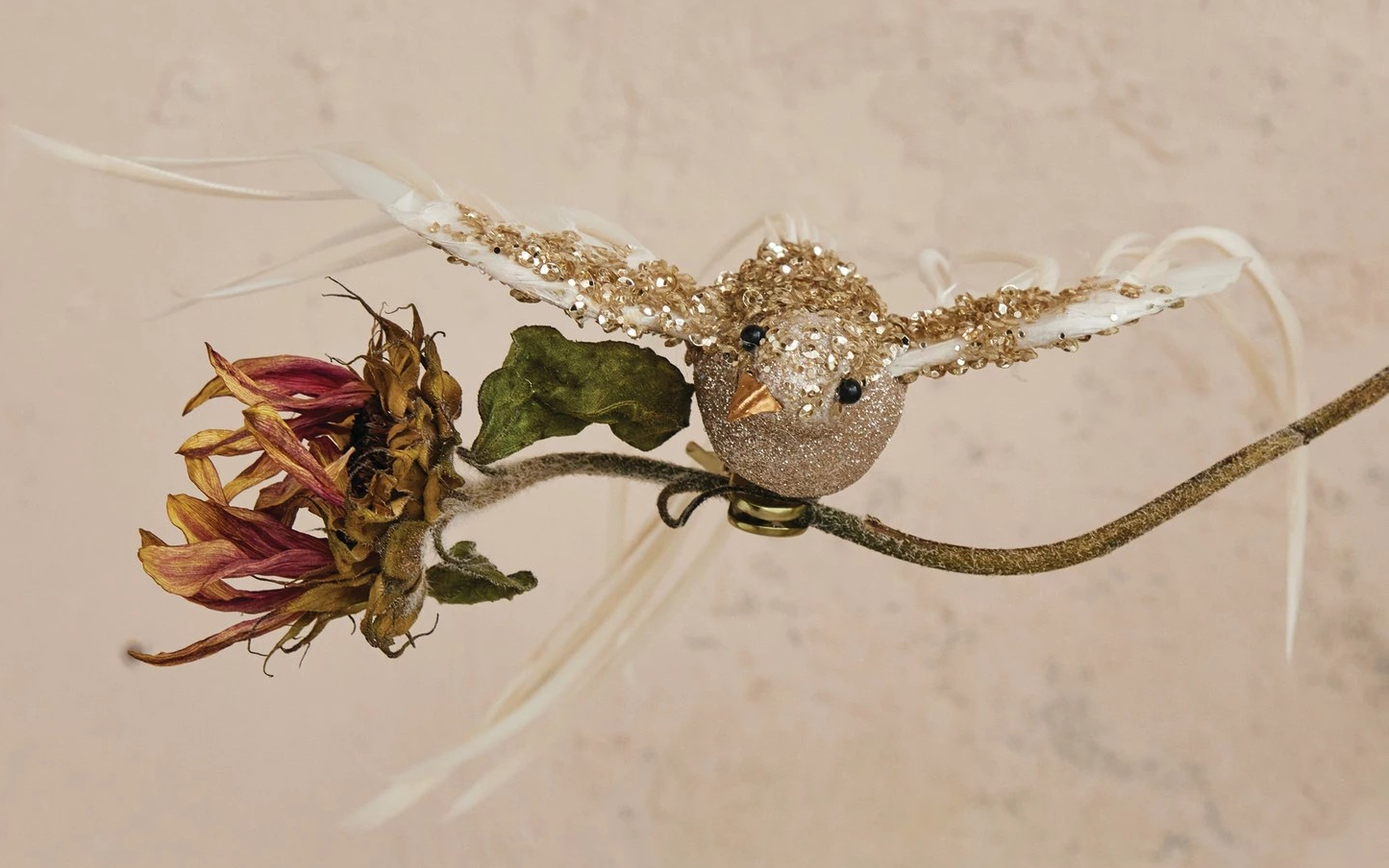 Foam & Feather Bird Clip-on Ornament - Image 2