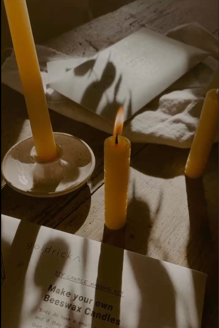 Goldrick Natural Living - Beeswax Candle Making Kit - Image 4