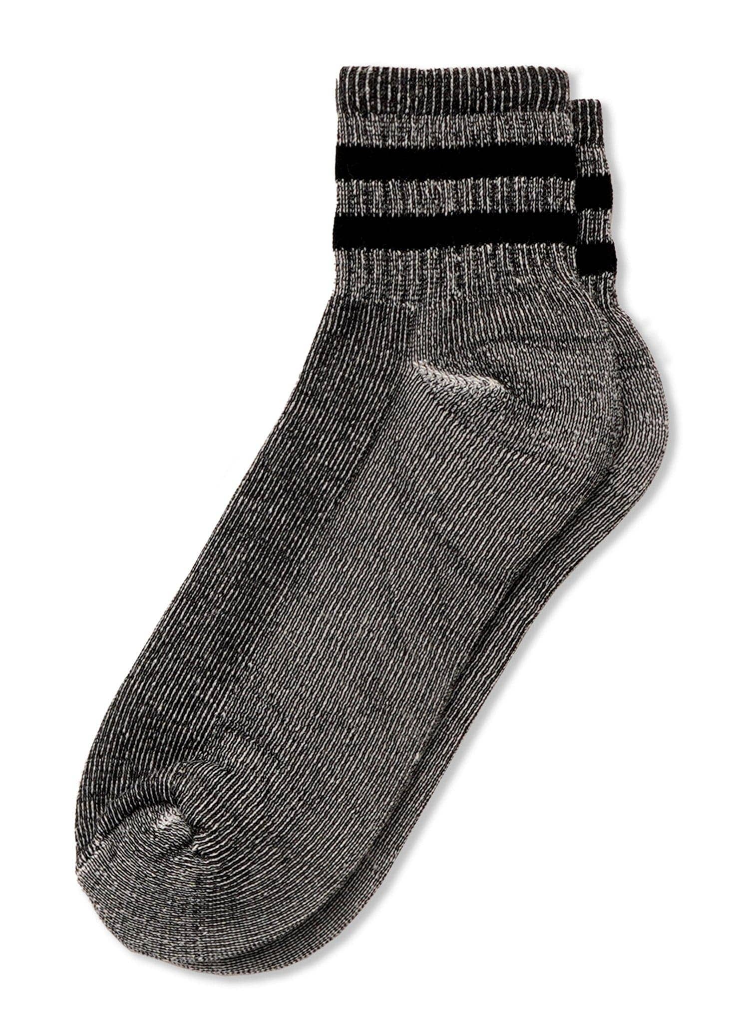 Merino Activity Quarter Crew: Charcoal, One Size