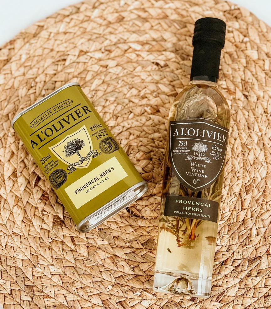 Gourmet Food Solutions, Inc. - Herbs de Provence Aromatic Olive Oil, A L'Olivier 250ml tin - Image 2