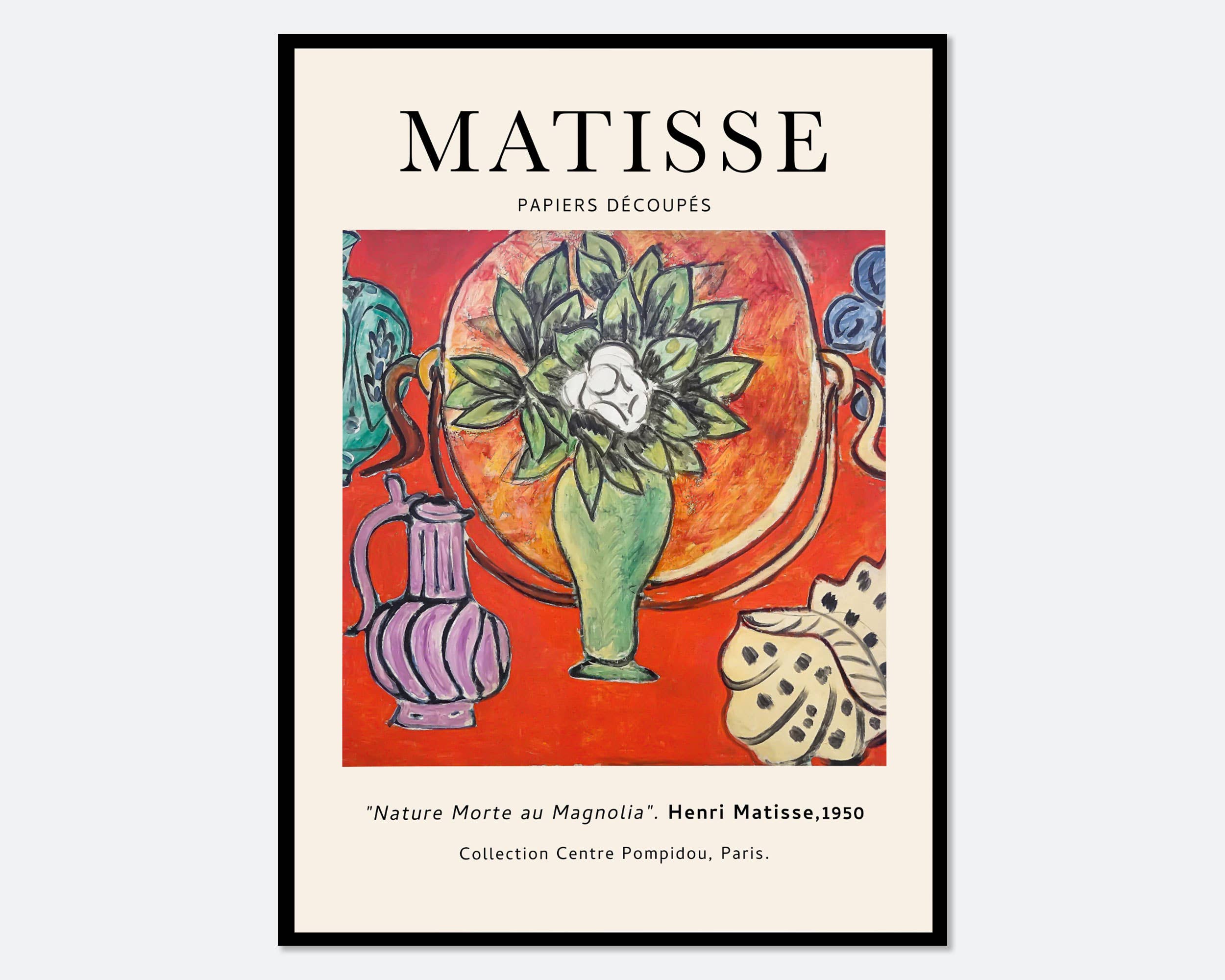 Sugar & Canvas - Henri Matisse Nature Morte au Magnolia Vintage Art Print M01