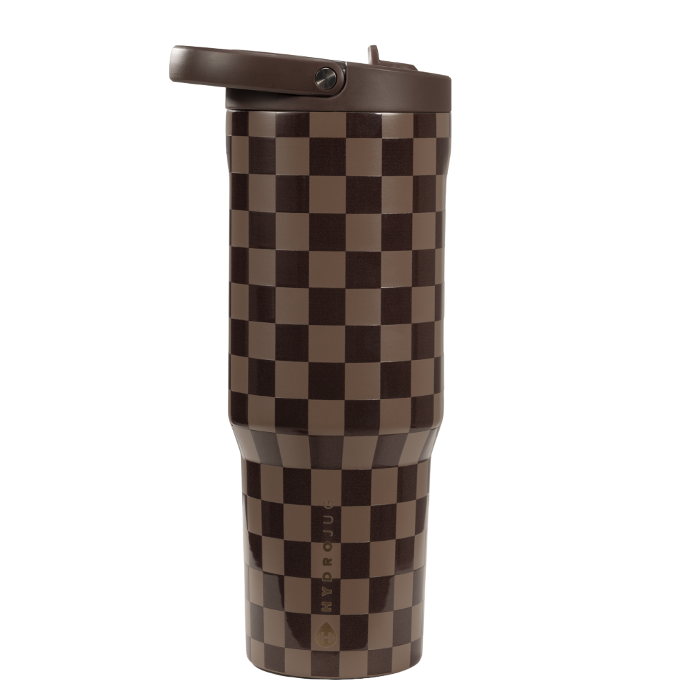 Autumn Checkers HydroJug 32 oz Sport Water Bottle