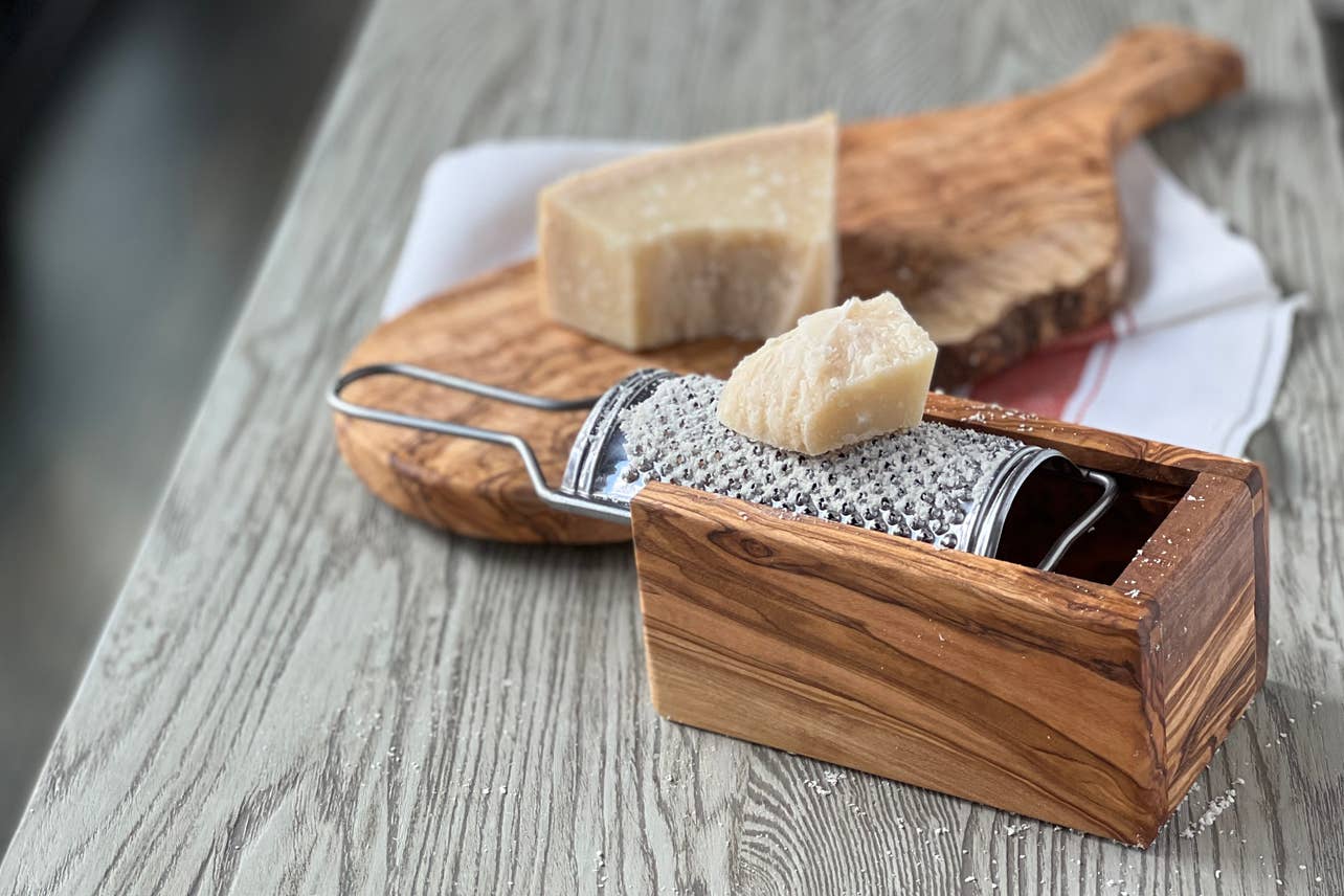 Italian Olivewood Box Cheese Grater - Image 8