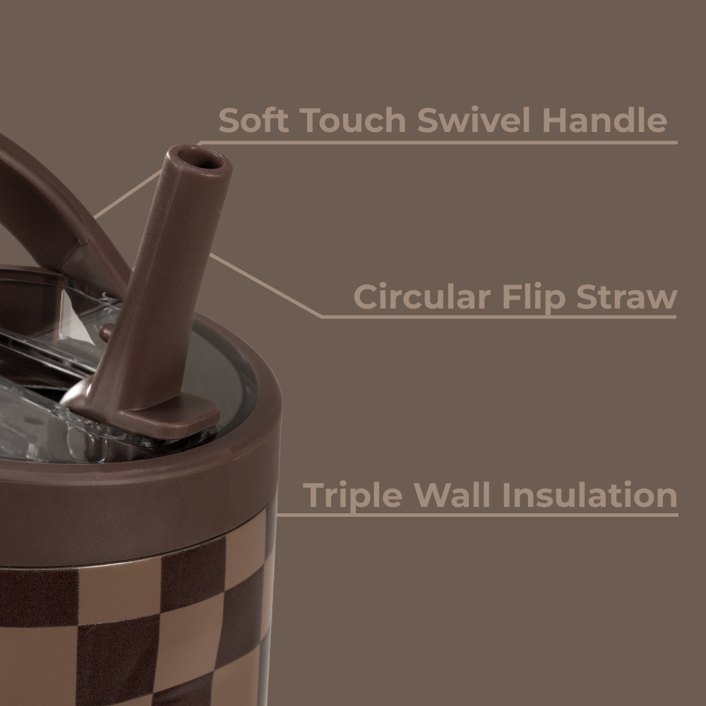 Autumn Checkers HydroJug 32 oz Sport Water Bottle - Image 5