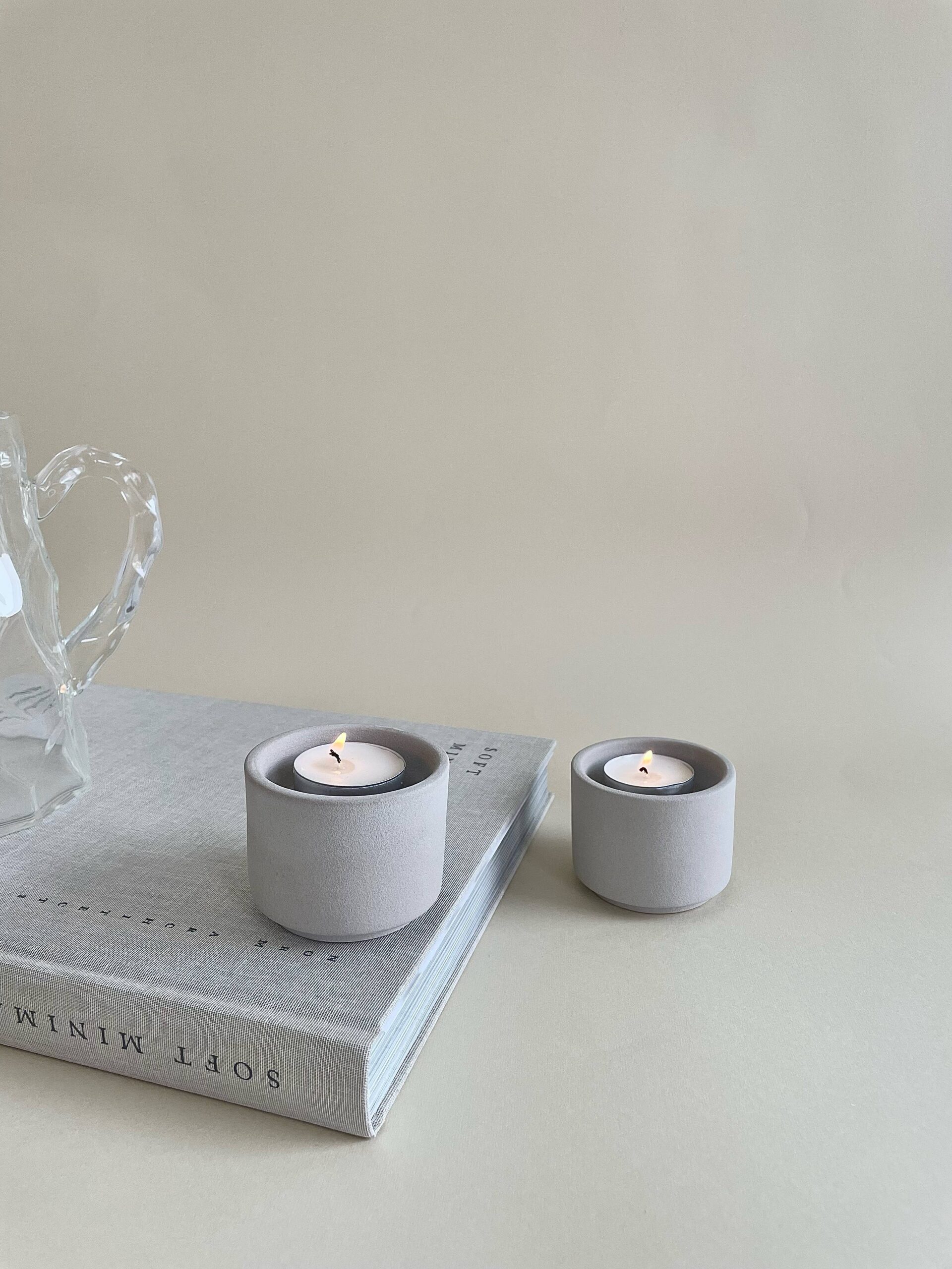 o cactuu - Modular candle holder Grey - NEW - Ceramic - Image 7