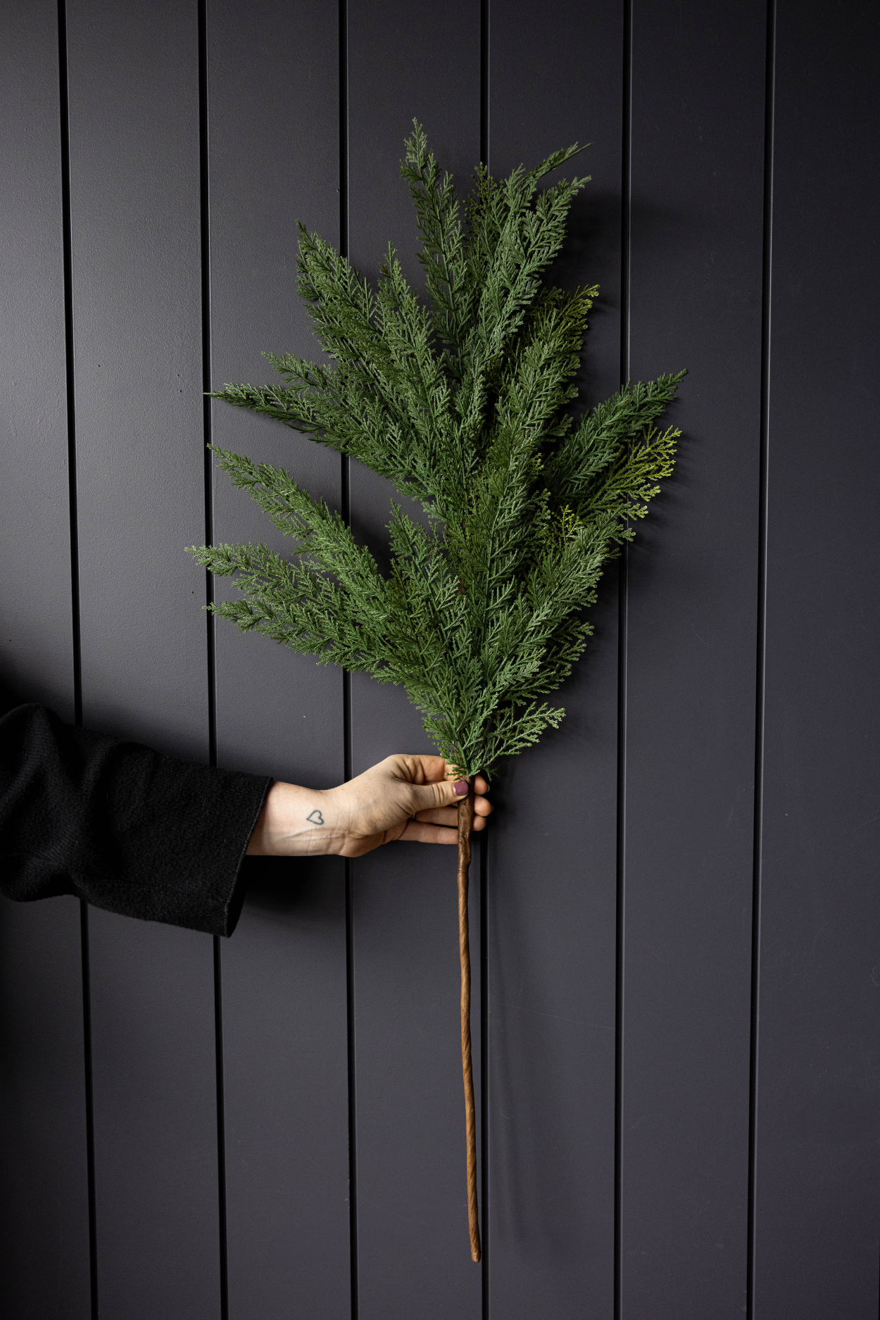 Cypress Leaf Full Real Touch Stems: Small Stem - 22" - Image 4