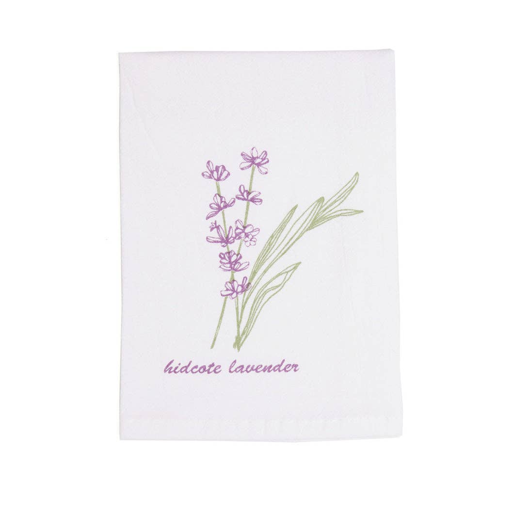 Lavender Towel – 100% Cotton, 4 Designs, 15.7"x23.6": Hidecote Lavender