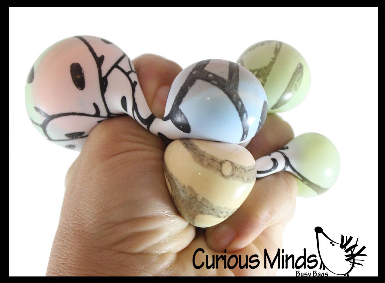 Nee-Doh Press-Doh Blank Black and White Color Changing Soft - Image 13