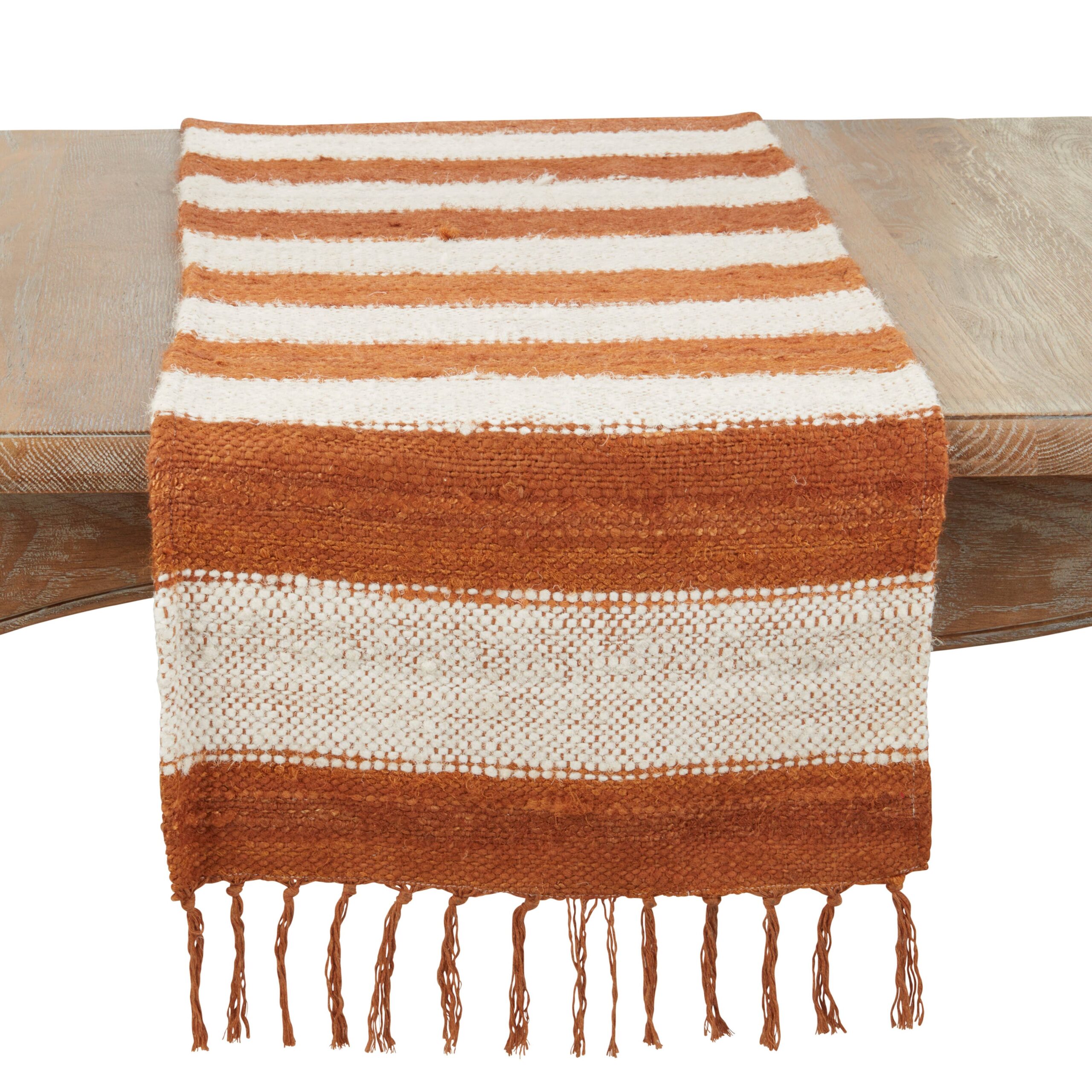 Cozy Cottage Plaid Table Runner: Rust, 16"x72"