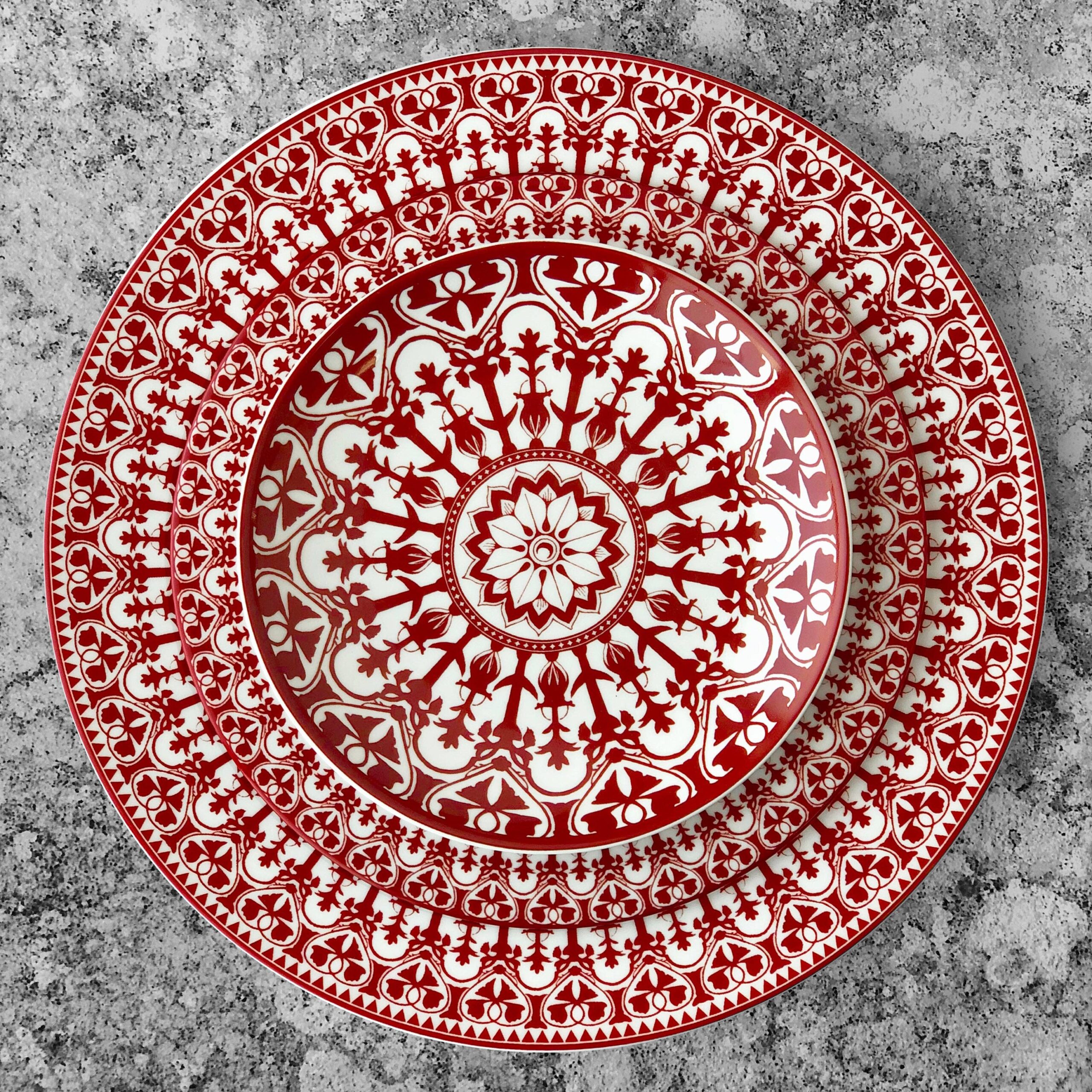 Caskata - Casablanca Crimson Salad Plate - Image 6