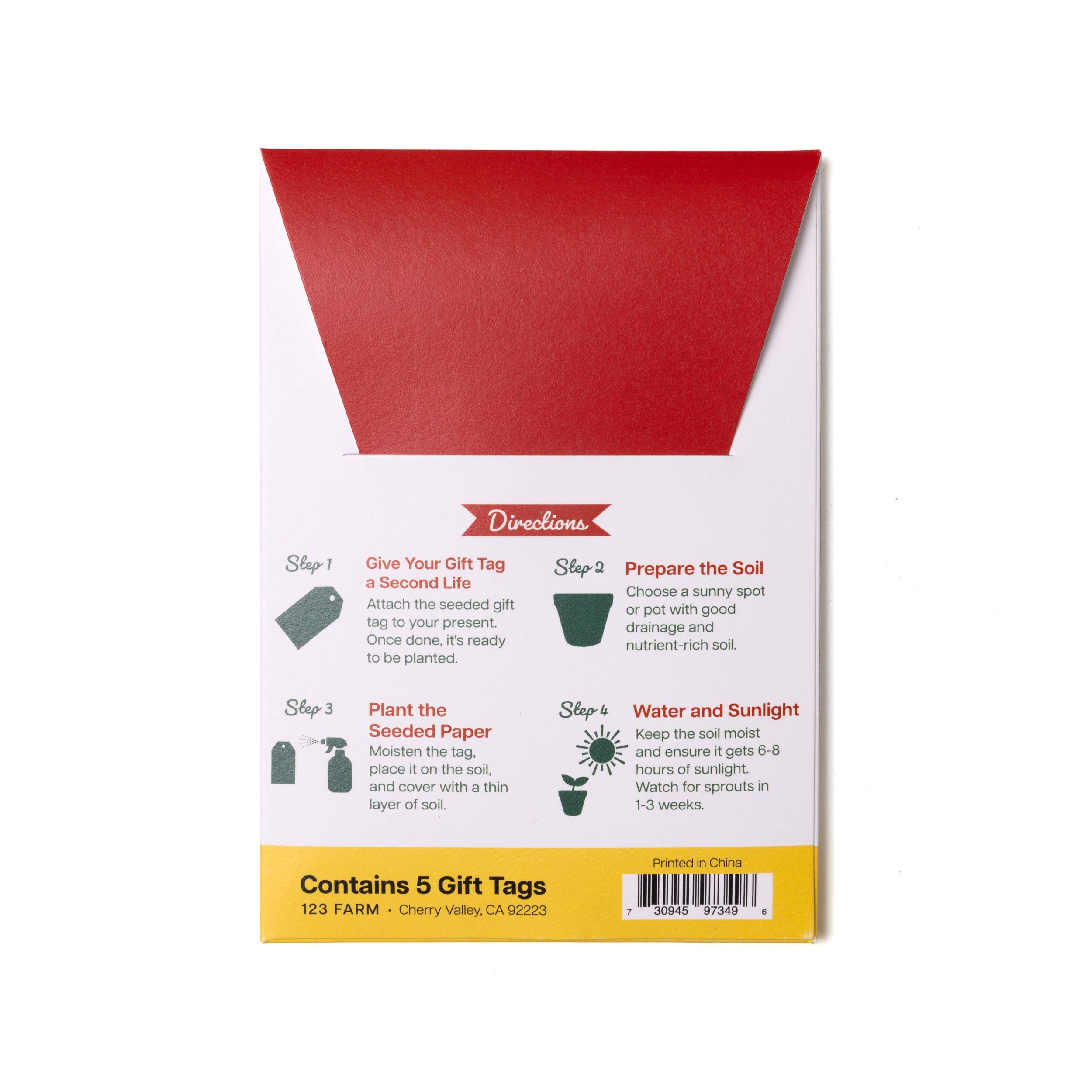 Plantable Seed Gift Tags - Vintage Seed Design, 5 Gift Tags: Lavender - Image 4