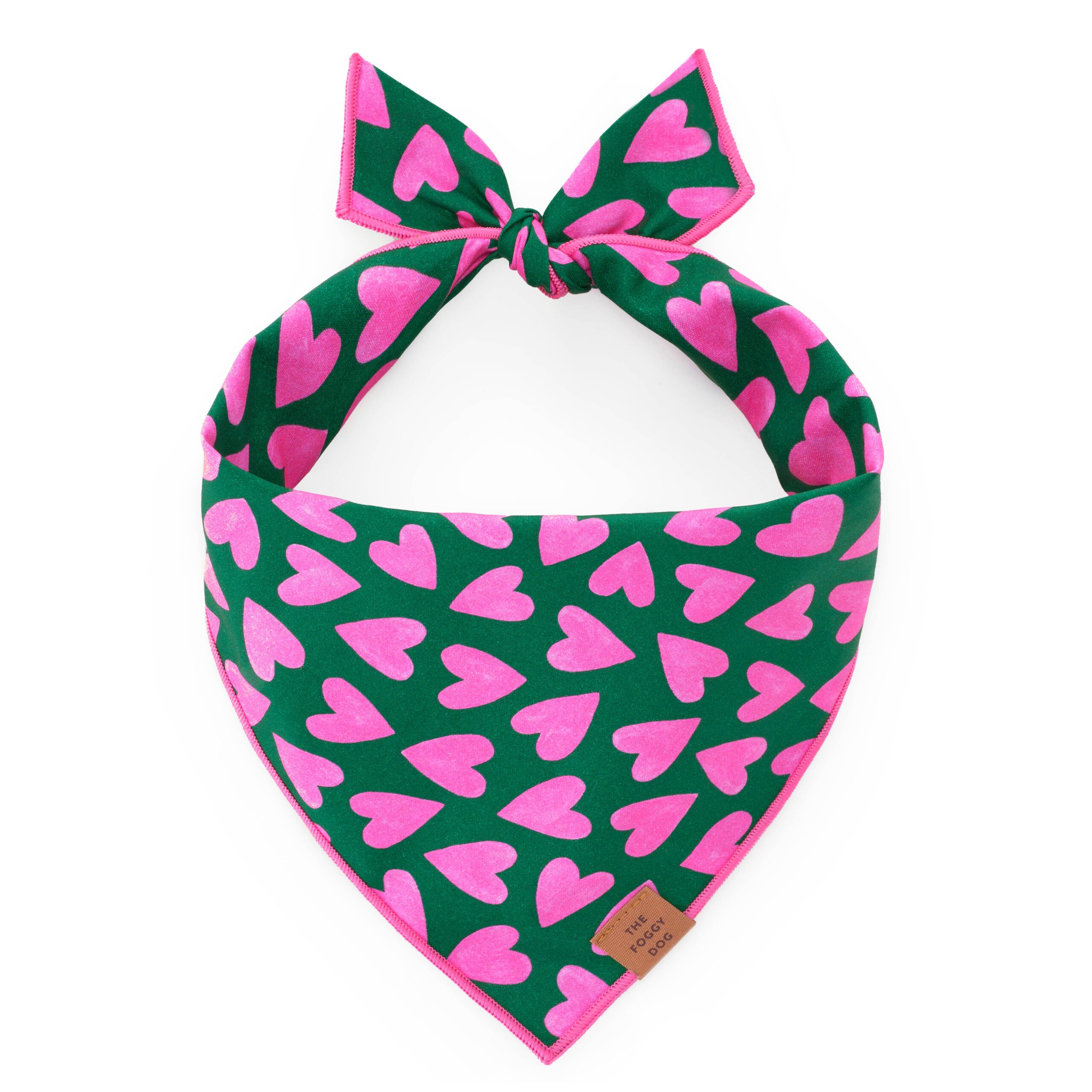 Lovestruck Valentine's Day Dog Bandana: Medium