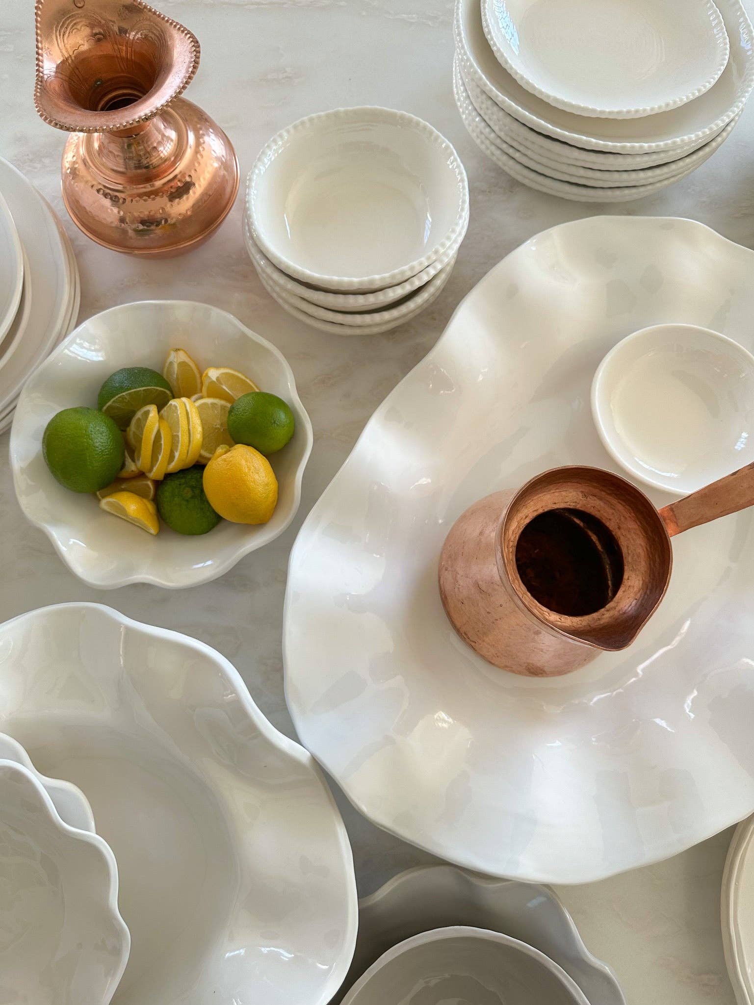 Relish - Large wavy one of a kind serving bowl 100% melamine BPA free - Image 3