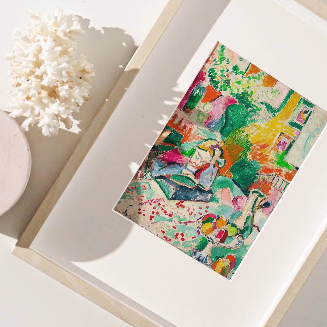Sugar & Canvas - Matisse Interior with a Young Girl Reading Art Print M140 - Image 3