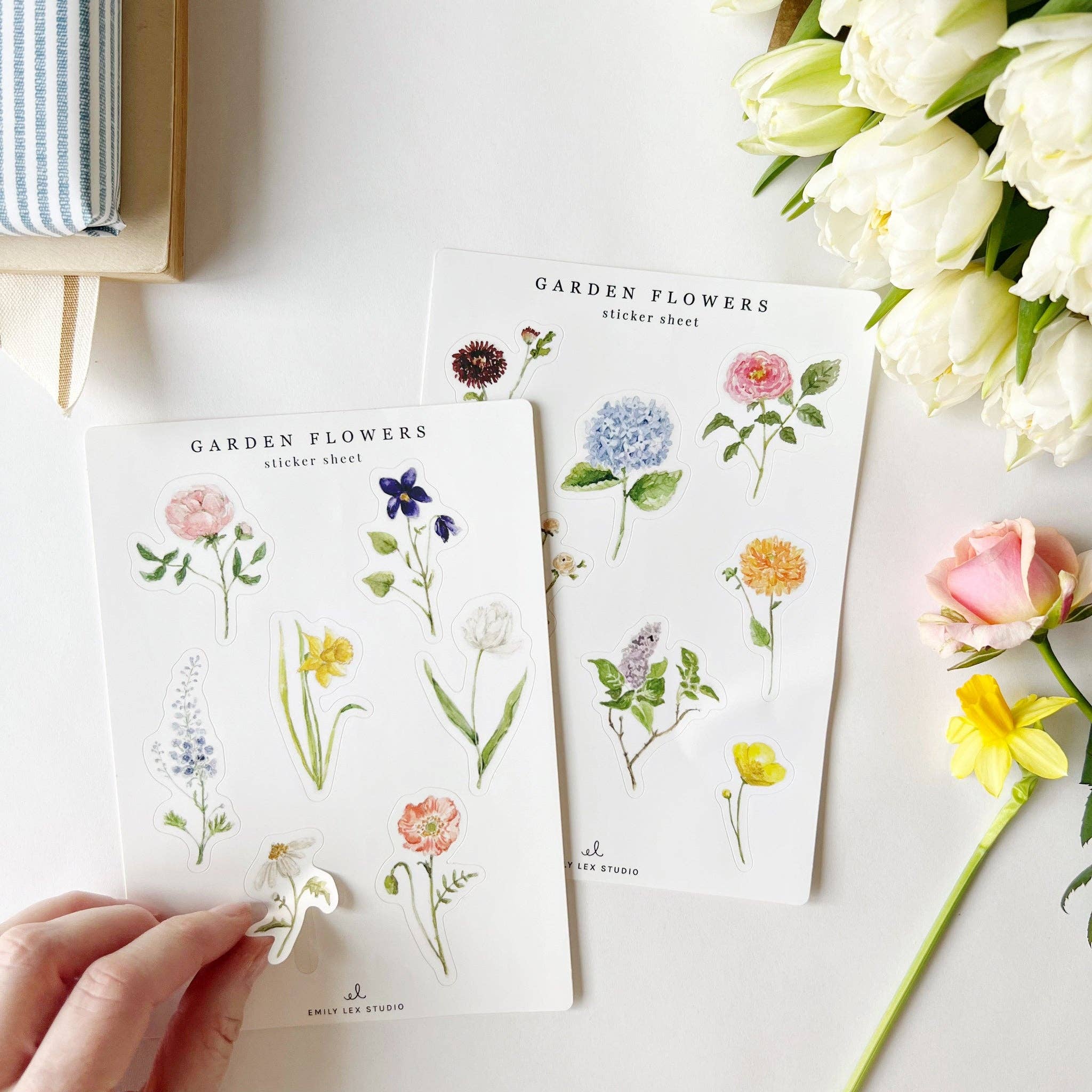 Garden flowers sticker sheets - Image 4