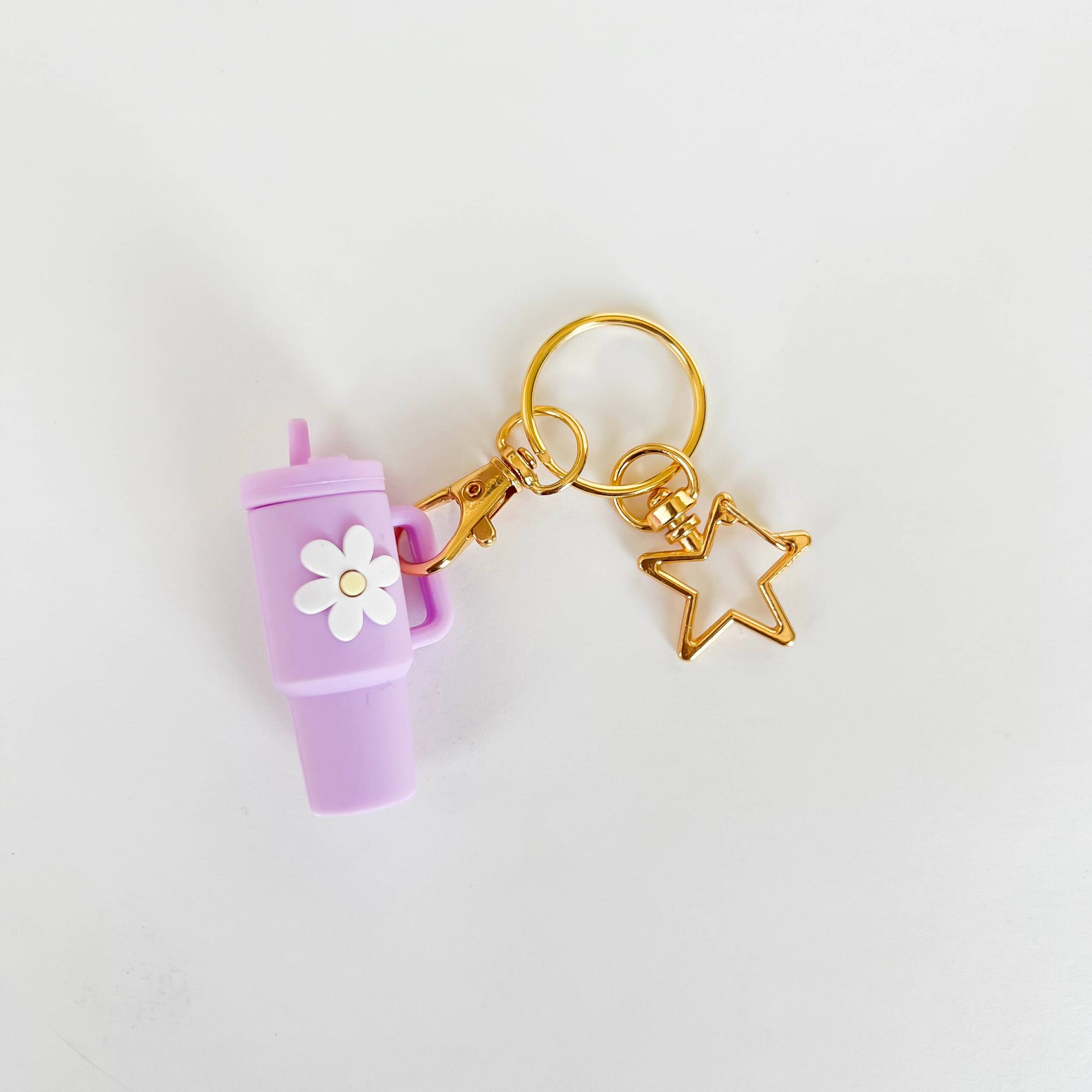 Mini Stanley Cup Keychain Accessories – Daisy Flower Design - Image 6