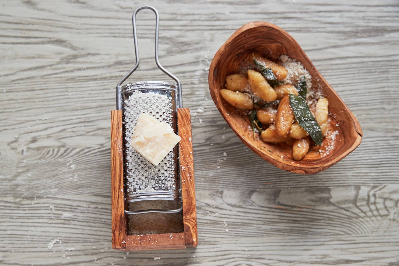 Italian Olivewood Box Cheese Grater - Image 4