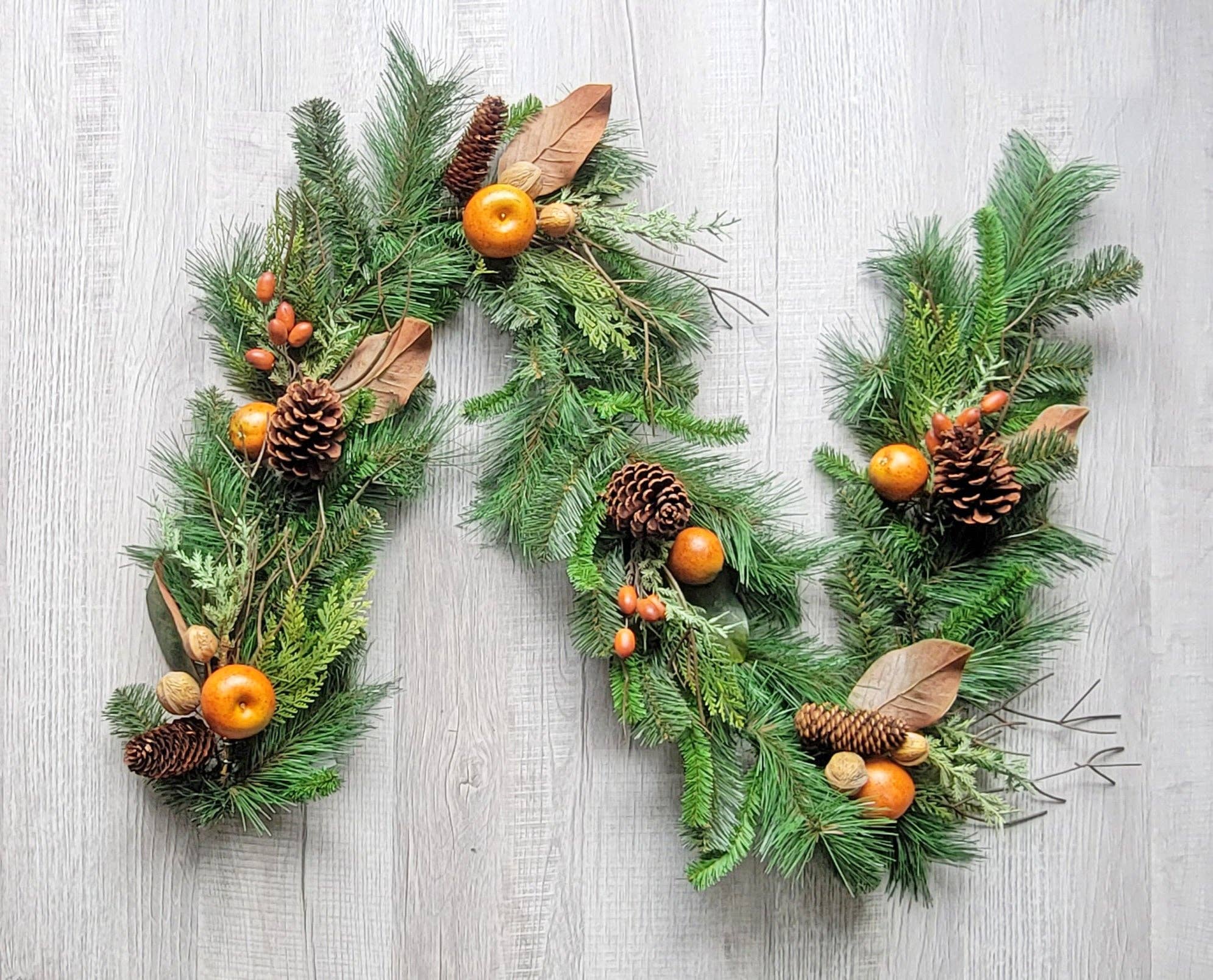 ES Essentials - Artificial Fall Pine Garland Mixed