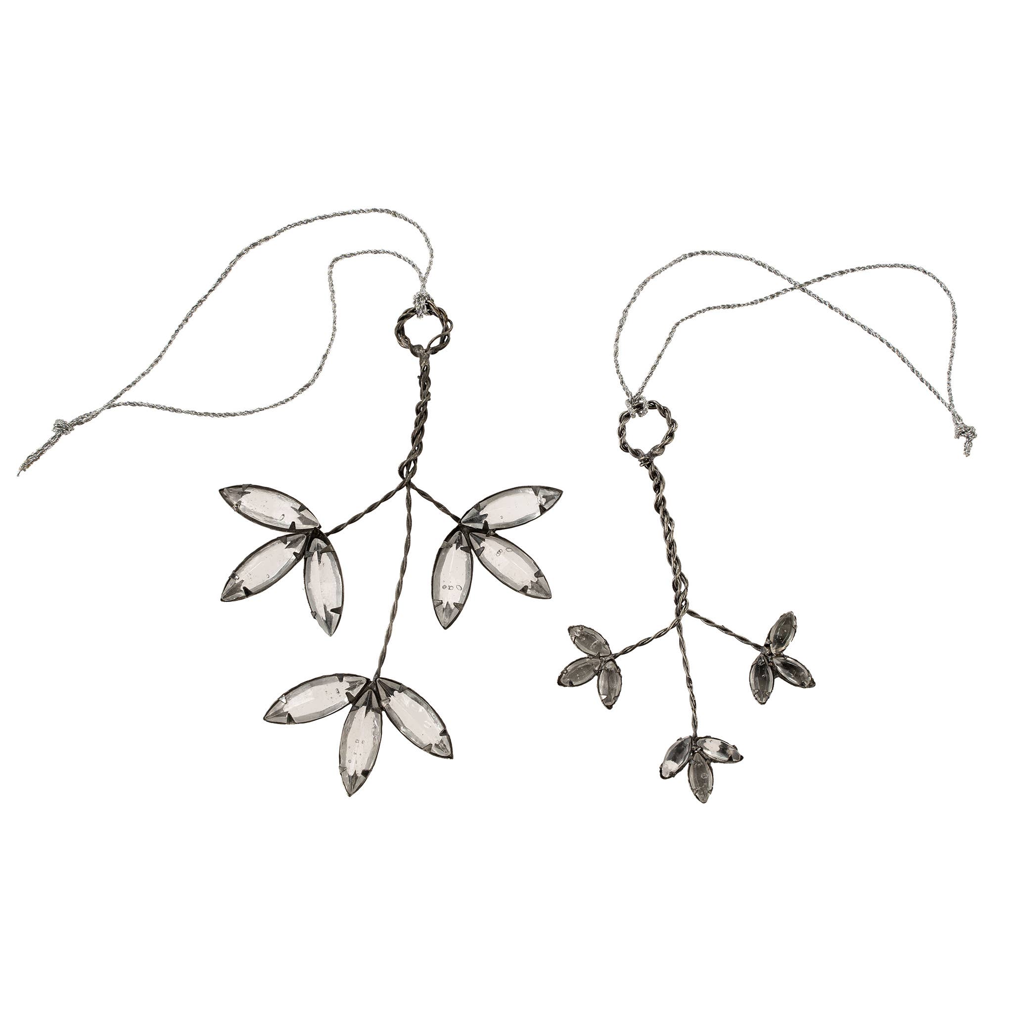 Flower Drop Ornaments S/2