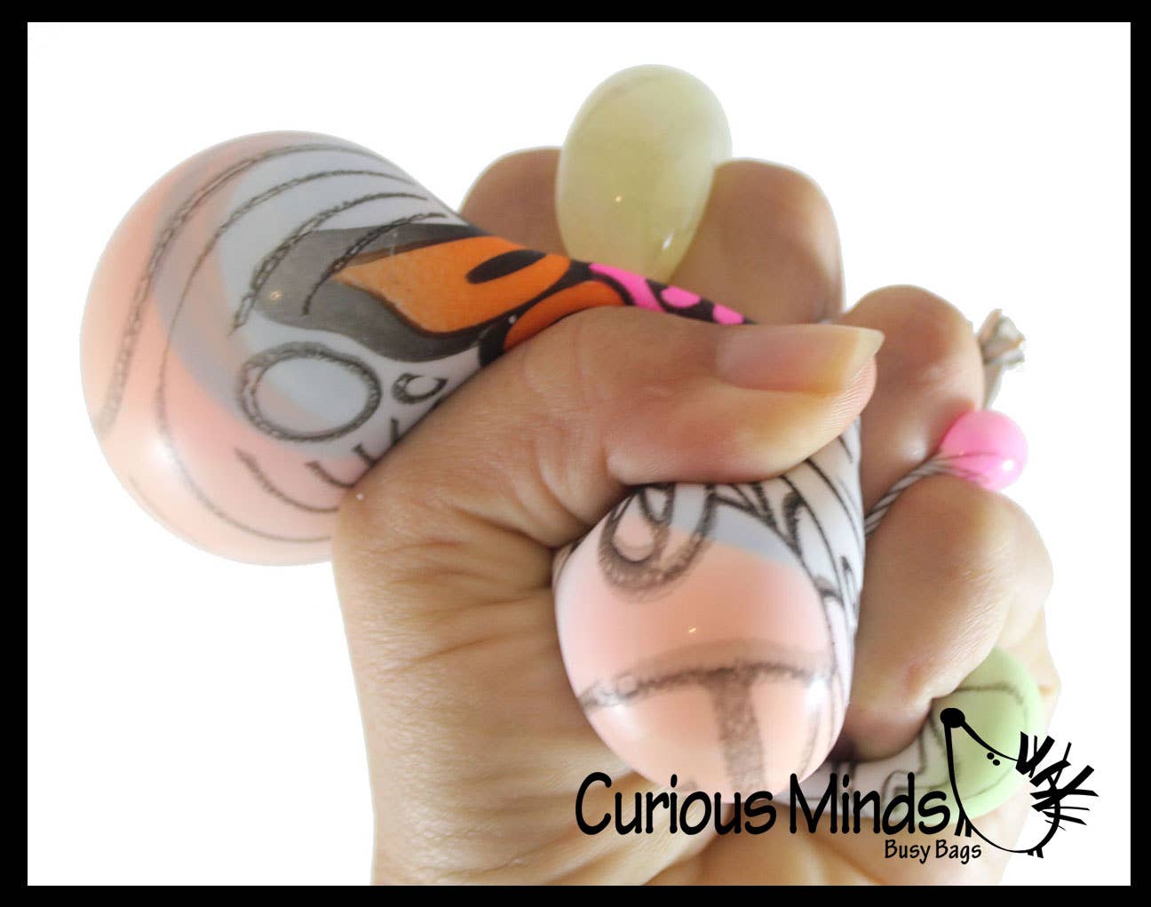 Nee-Doh Press-Doh Blank Black and White Color Changing Soft - Image 2