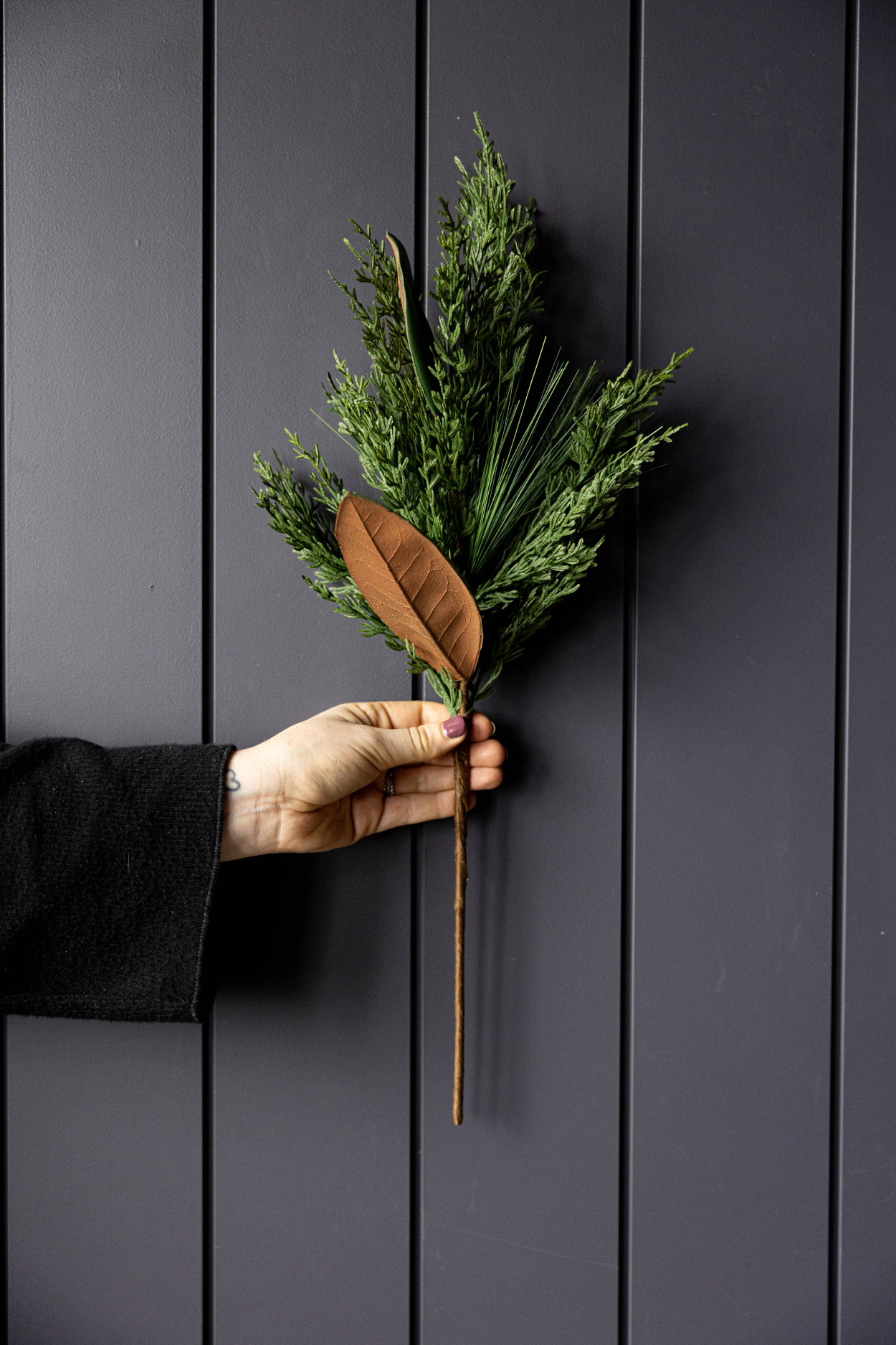 Magnolia Norfolk Cypress Mixed Real Touch Stems: Medium Stem - 28" - Image 3