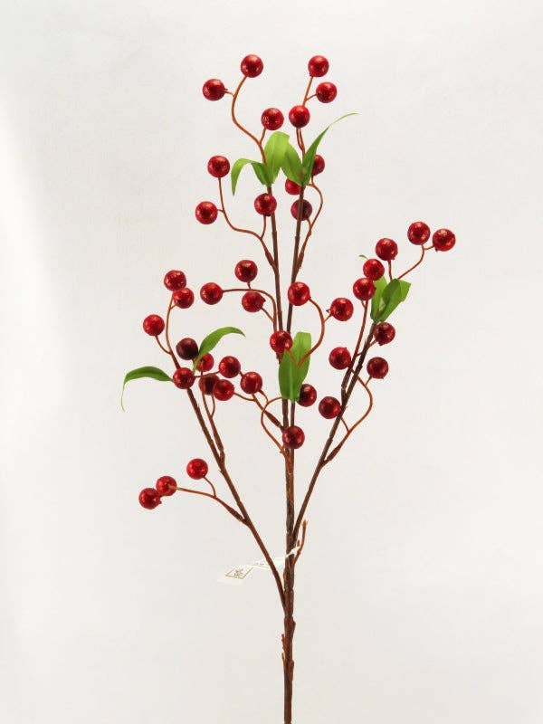 ES Essentials - Artificial Berry Spray X5 30" Burgundy