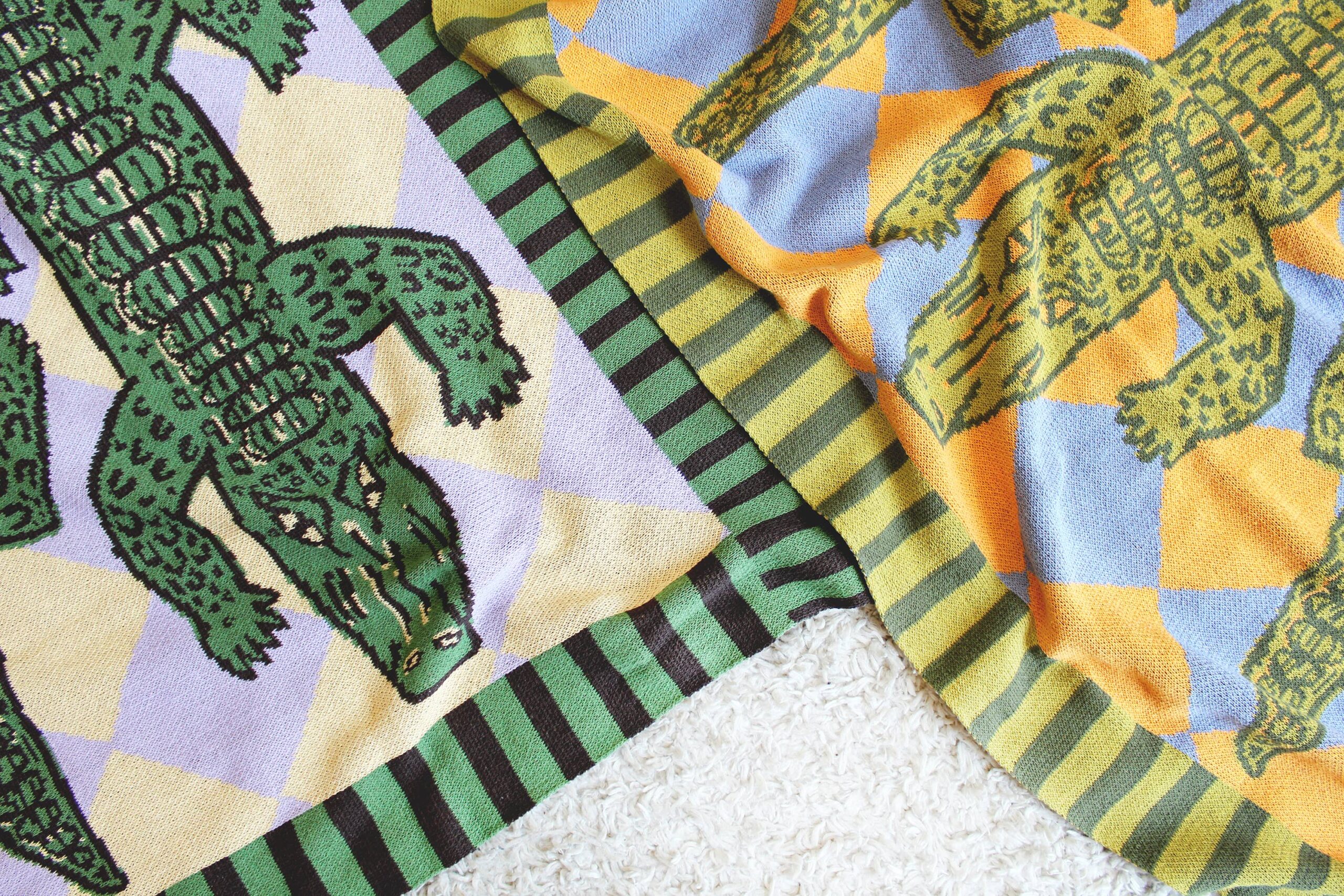 Calhoun & Co. - Alligator Patio Knit Throw Blanket - Image 5