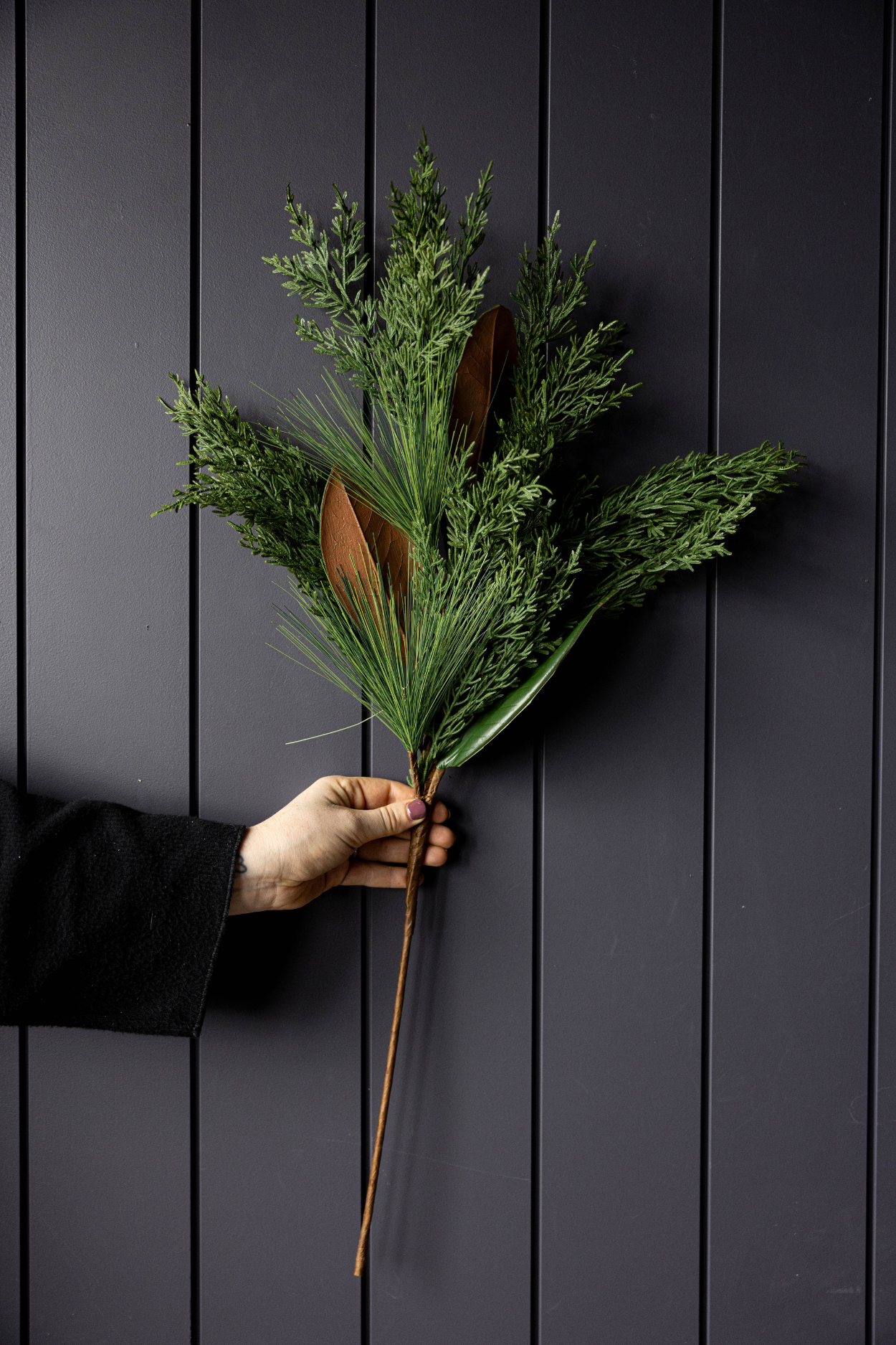 Magnolia Norfolk Cypress Mixed Real Touch Stems: Small Stem - 22" - Image 4