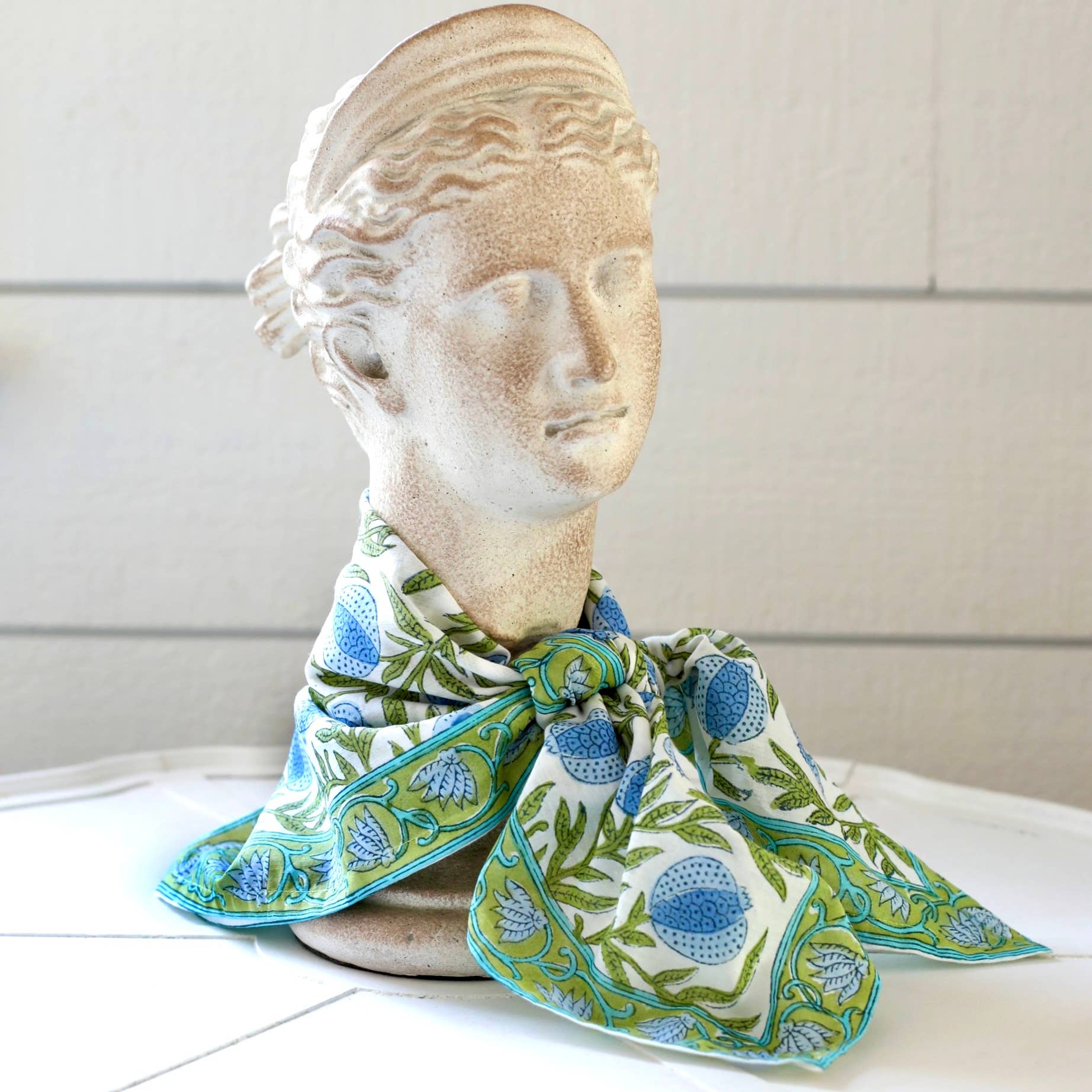 Pacific & Rose Textiles - Bandana Pomegranate Blue - Image 2