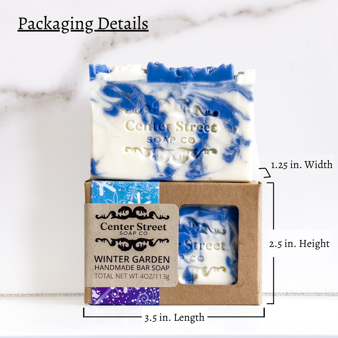 Center Street Soap Co - Winter Garden Handmade Soap Bar - 4oz - Image 3