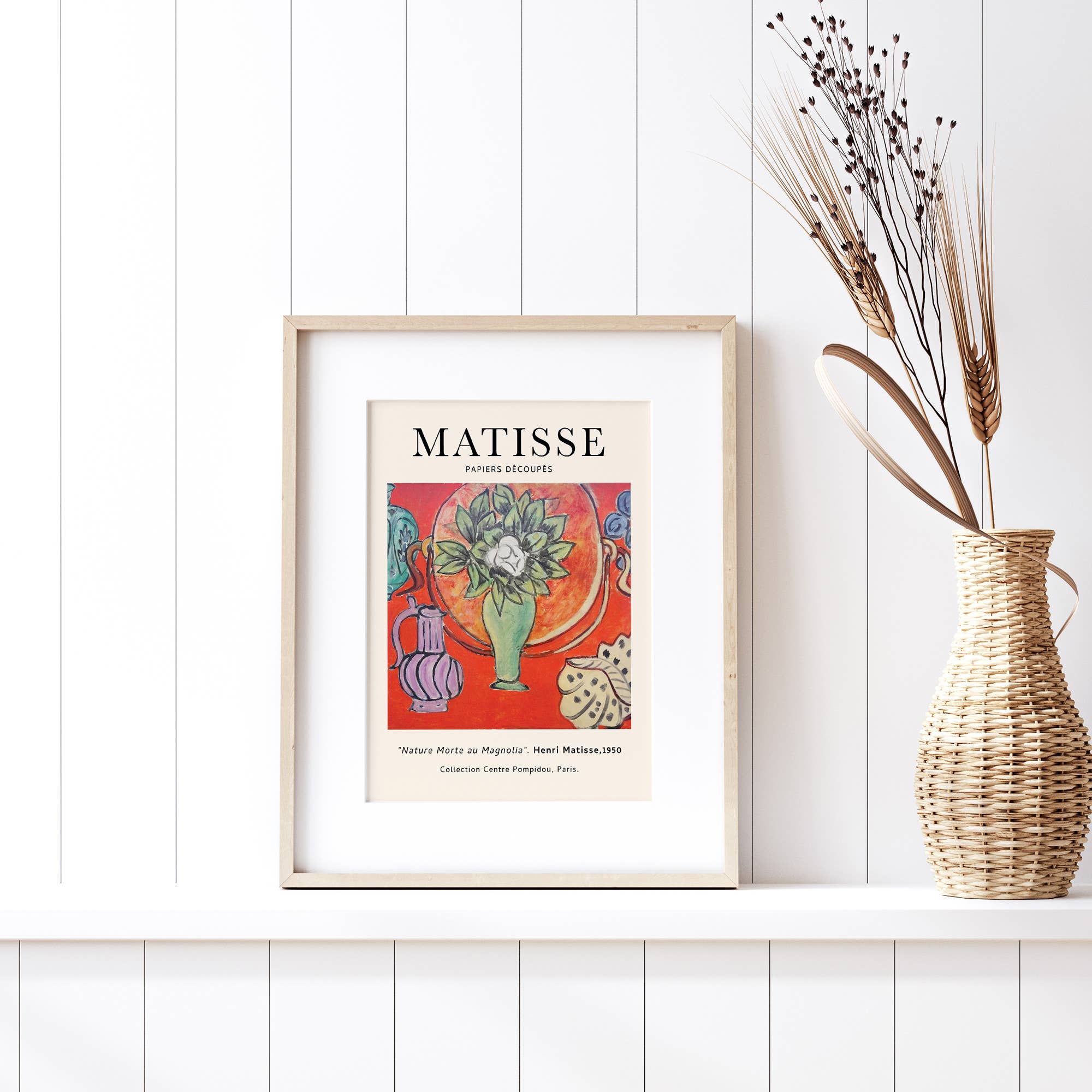 Sugar & Canvas - Henri Matisse Nature Morte au Magnolia Vintage Art Print M01 - Image 2