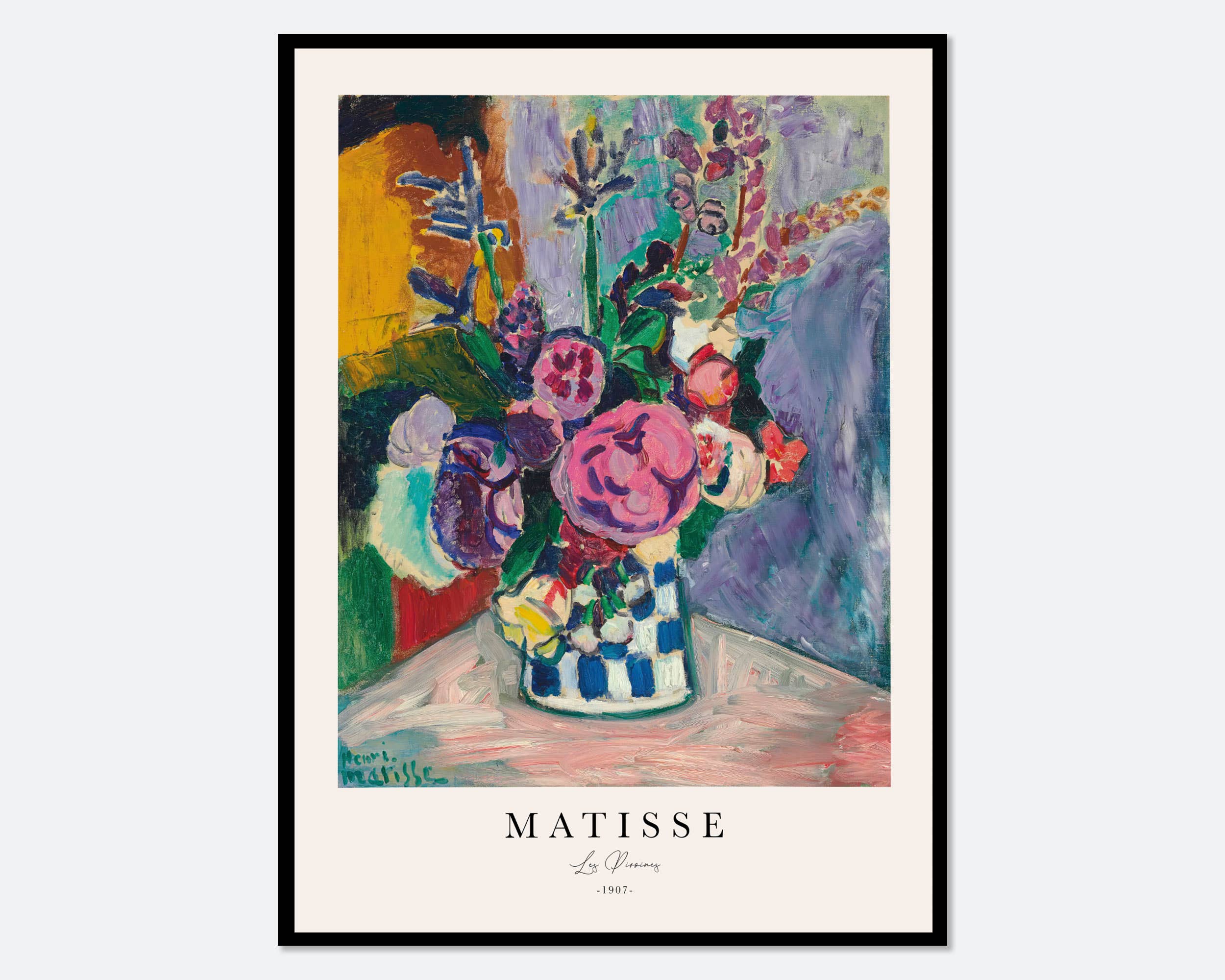 Sugar & Canvas - Henri Matisse Les Pivoines 1907 Art Print M150