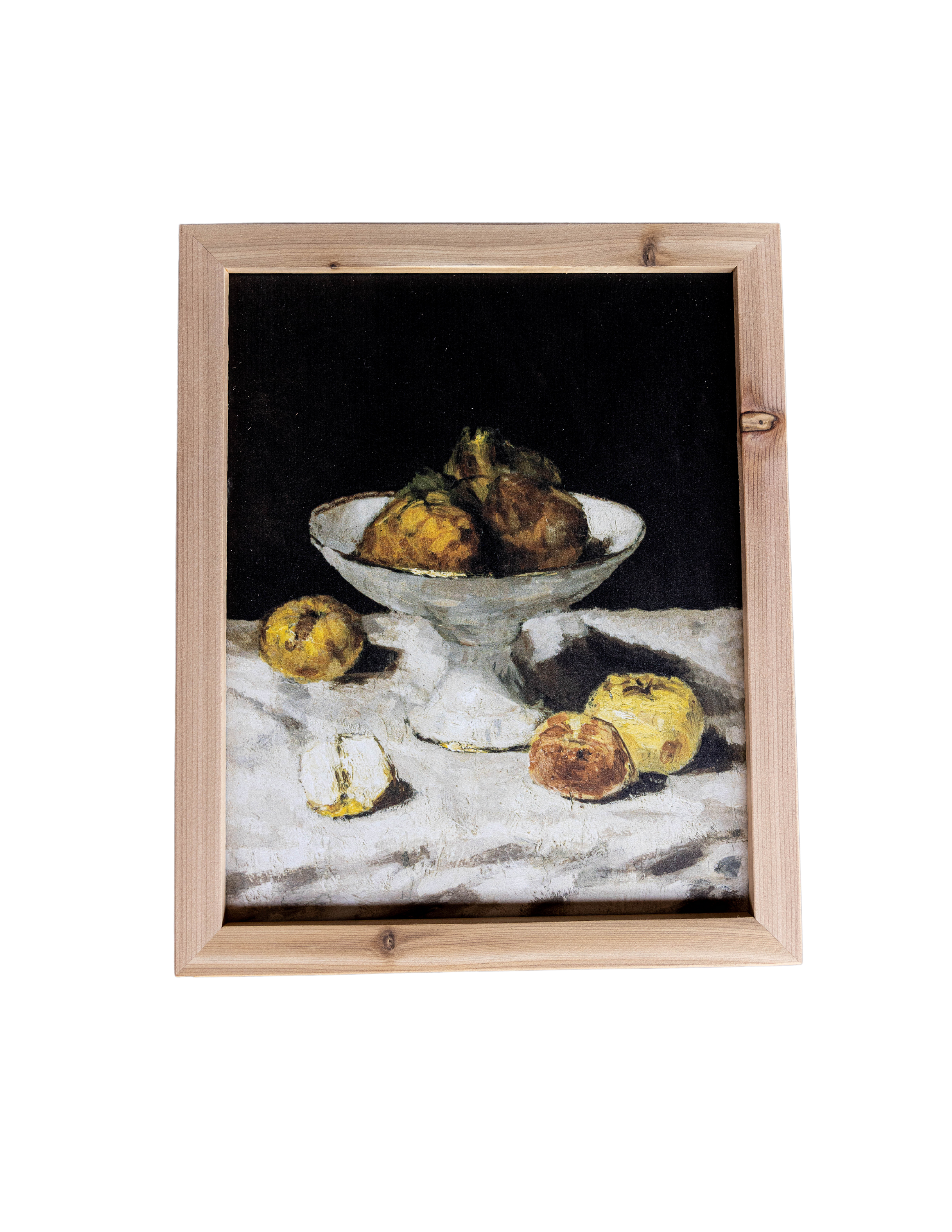 Luxe B Co - Antique Fruit Bowl Pine Framed Art