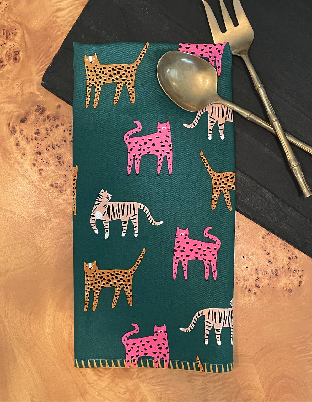 Idlewild Co. - Colorful Wild Cats Tea Towel