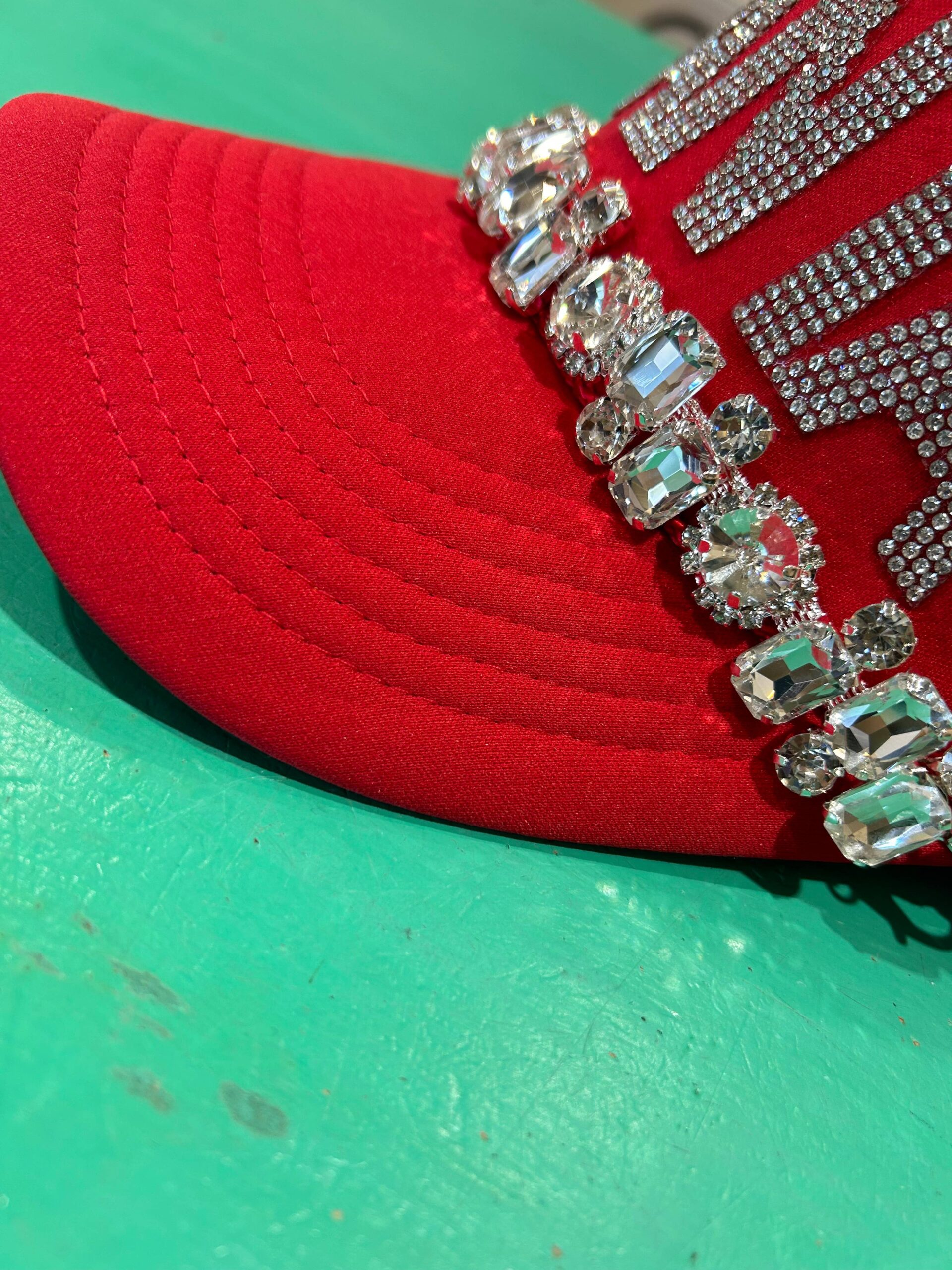 Jumbo Rhinestone Trucker Chain | Hat Jewelry | Sparkle |