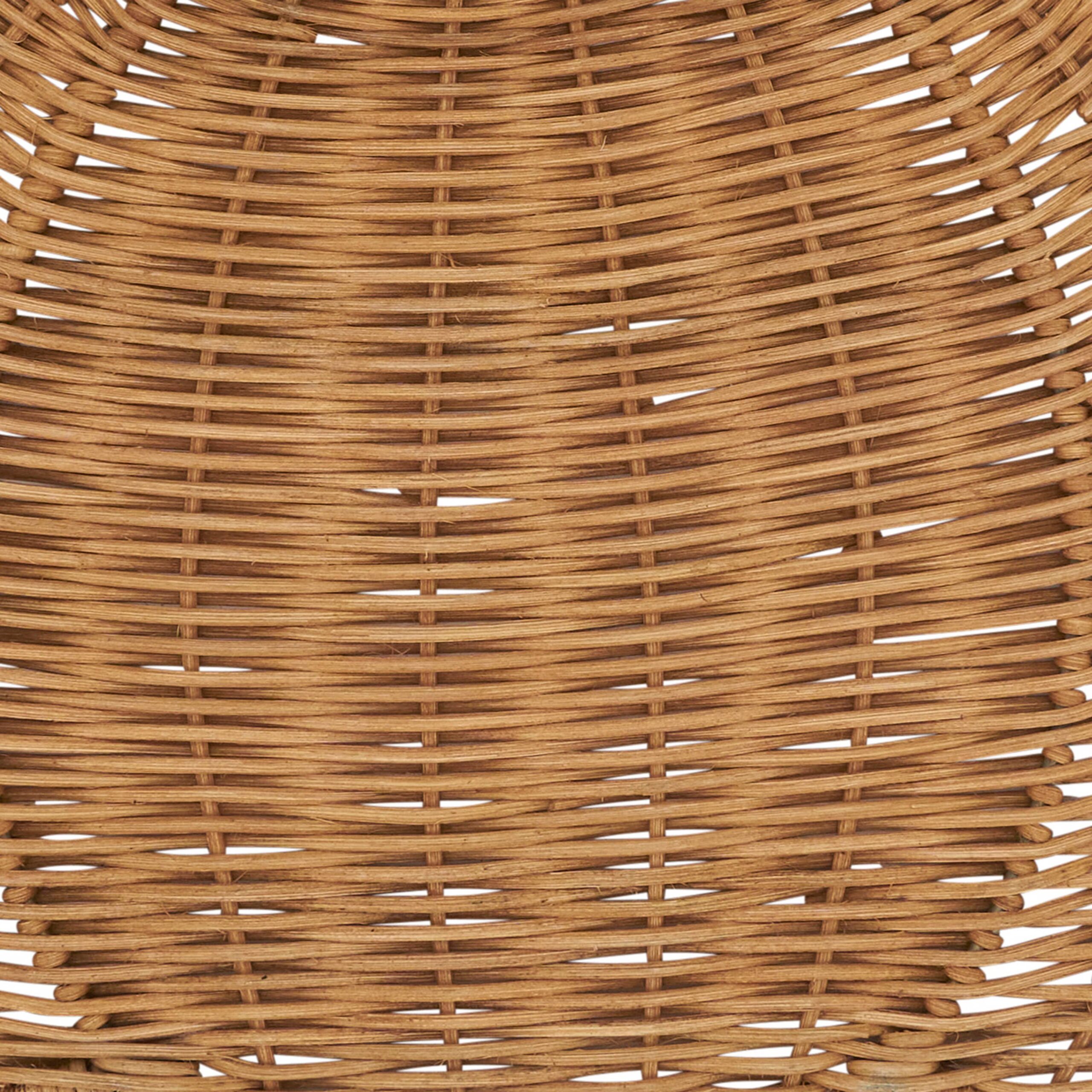 Fall Harvest Rattan Pumpkin Placemat: Brown, 13"x17" - Image 9