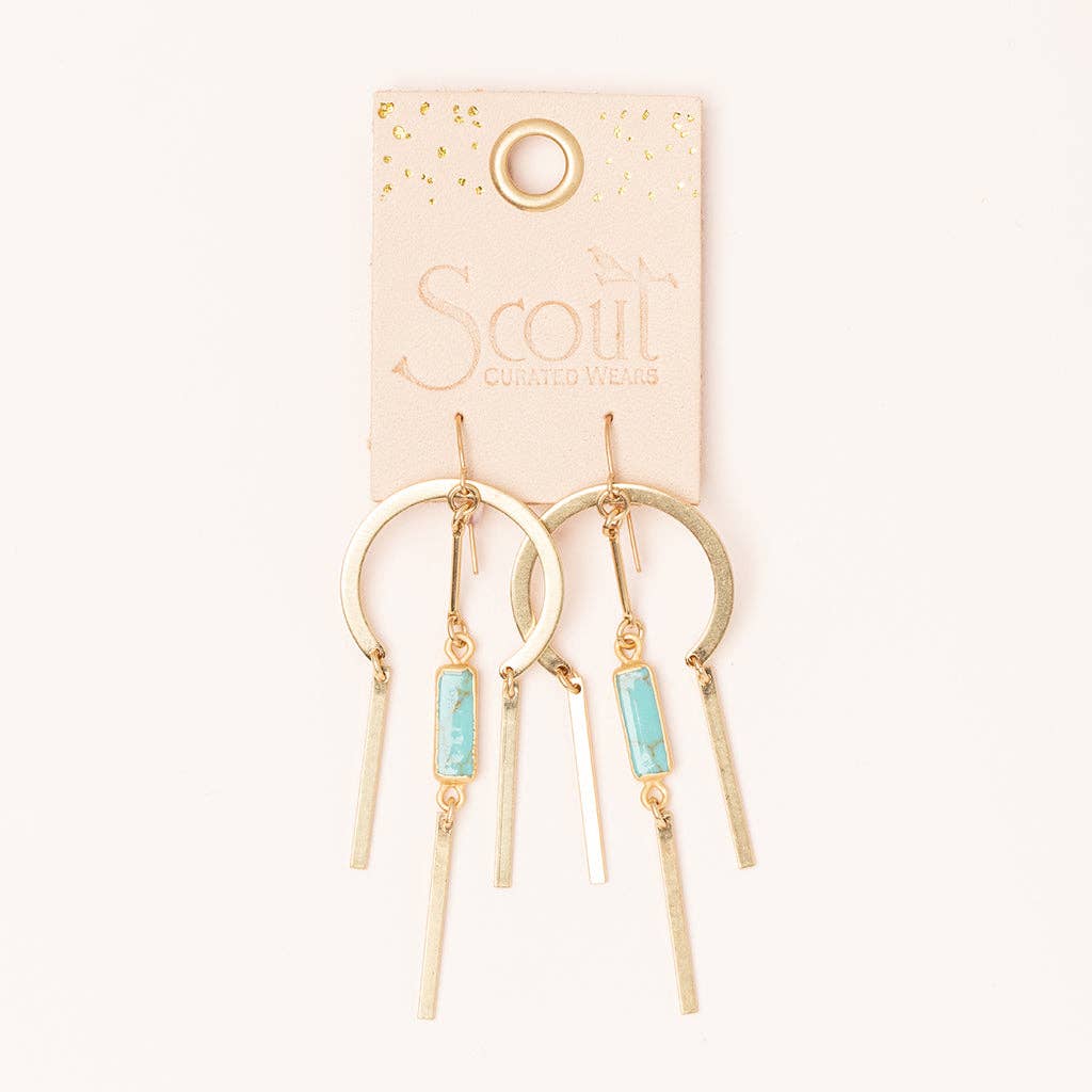 Dream Stone Earring - Turquoise/Silver - Image 3