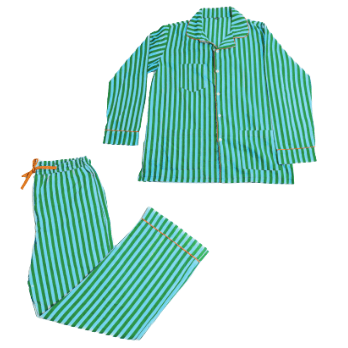 Bonnie Pajama Set Green & Blue: XL