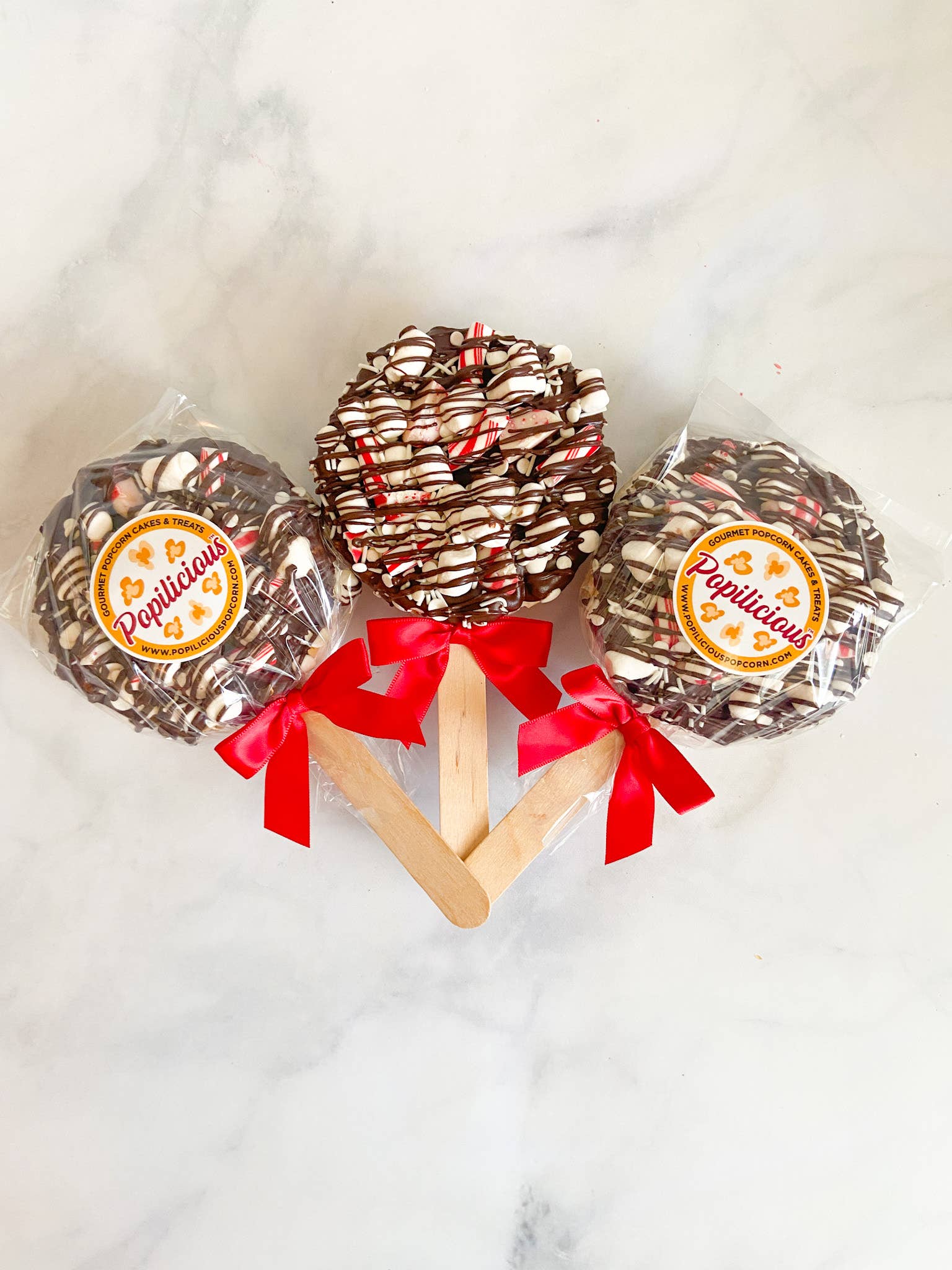 Chocolate Candy Cane Gourmet Popcorn Pop