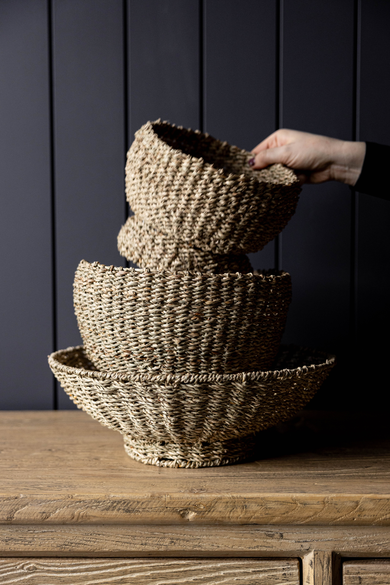 Woven Seagrass Bowl: Medium - Image 2