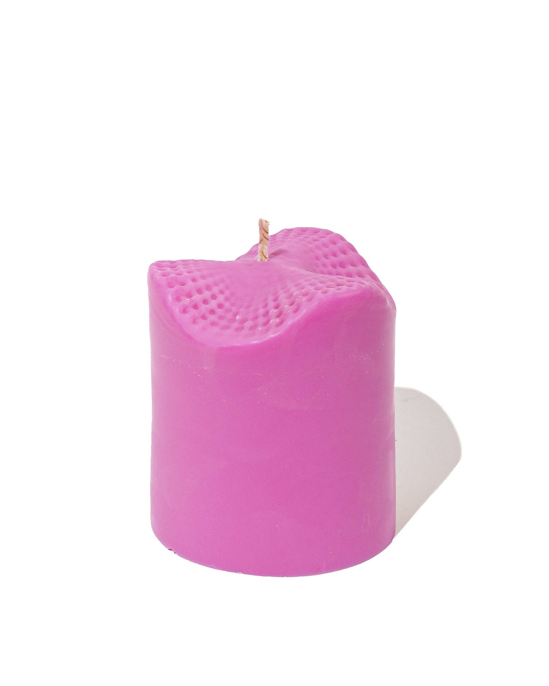 Ebb & Flow - Swell Soy Wax Pillar Candle - Fuchsia