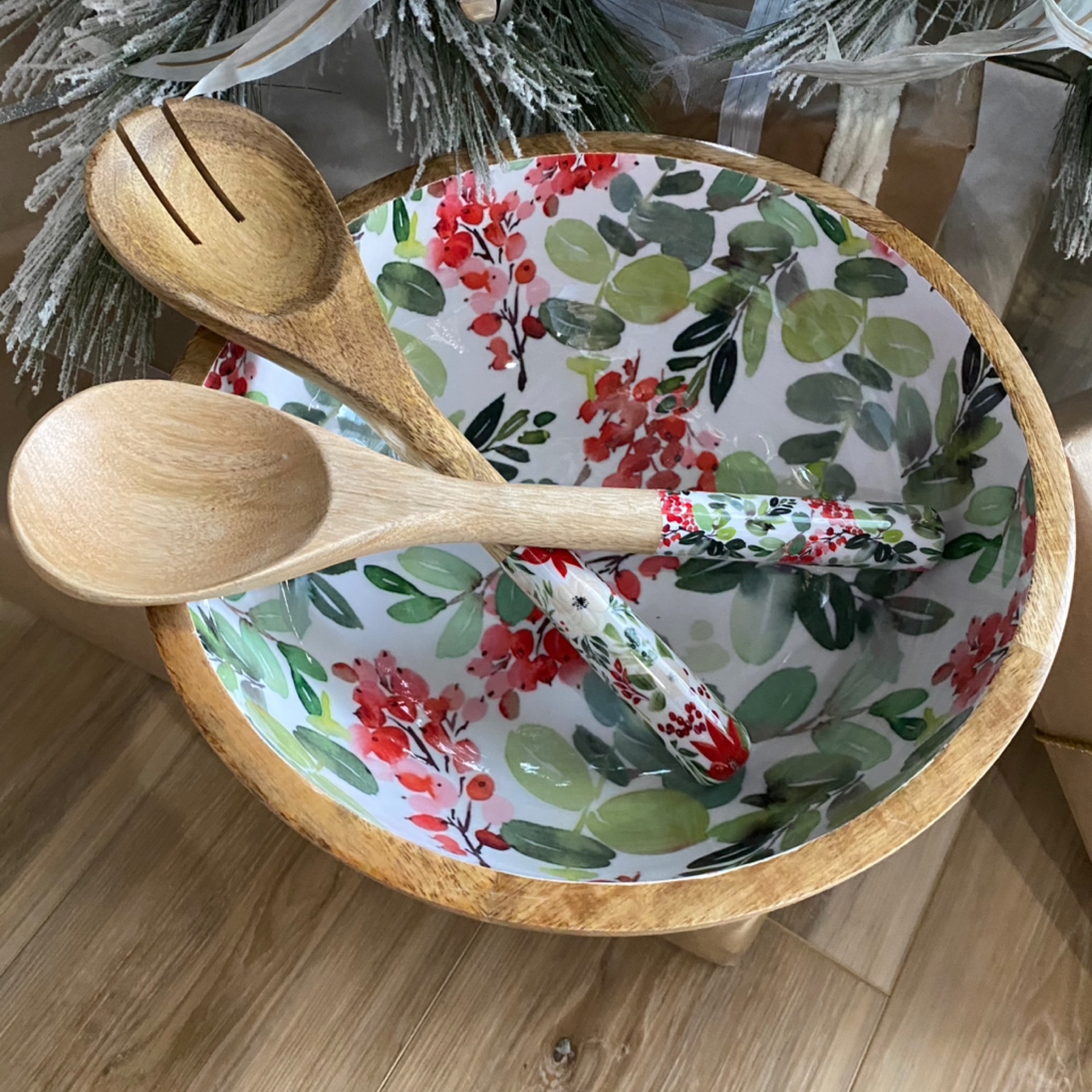 Red Berries Decorative Bowl