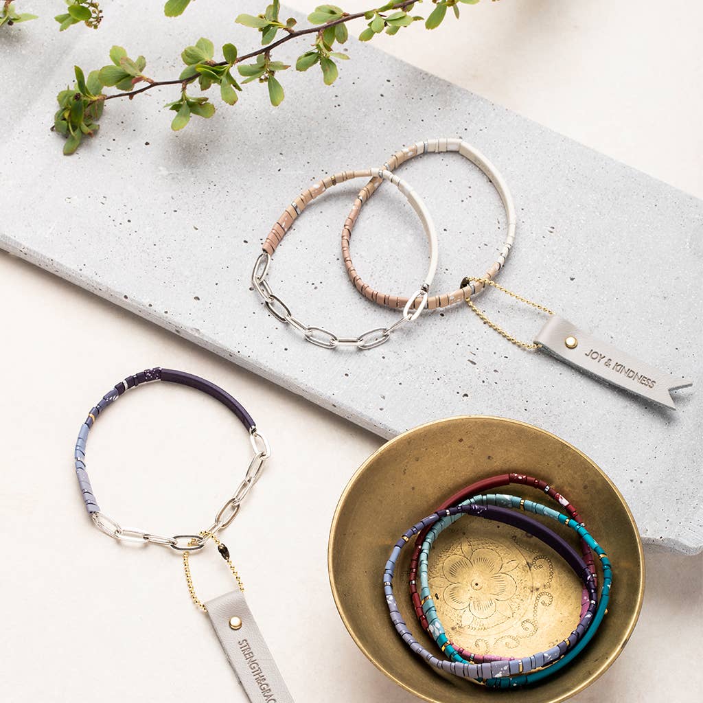 Good Karma Ombre w/Chain Bracelet - Joy&Kndnss Turquoise/Gld - Image 6