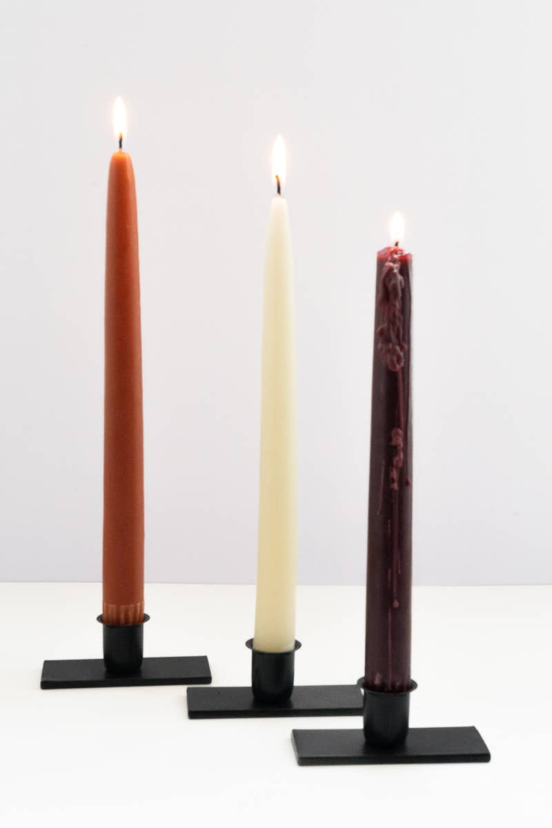 Millstream Home - The Metal Taper Candle Holders - Set of 3